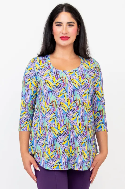 Jazz 3/4 Slv Top, Laval, Bamboo -Final Sale made by Blue Sky