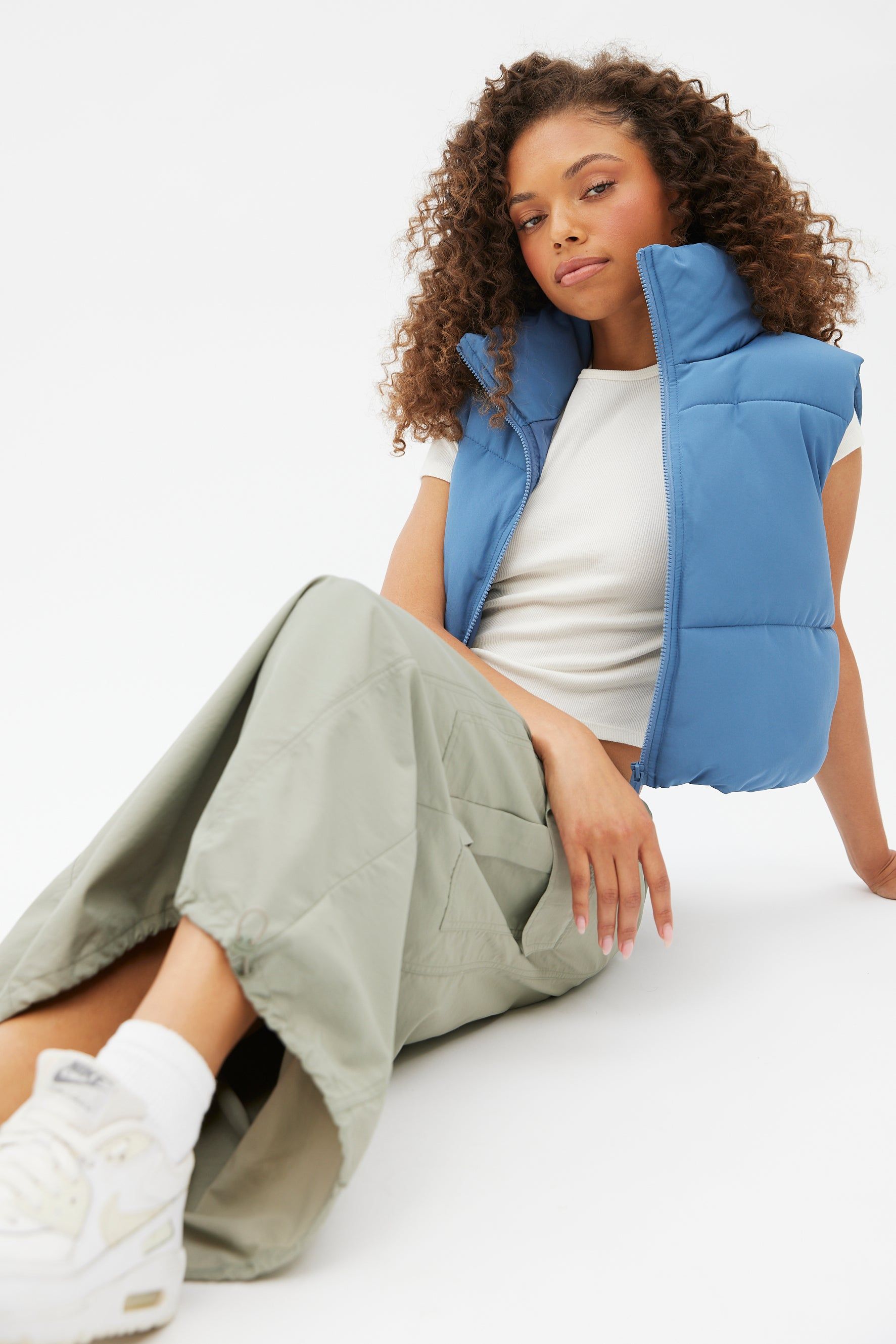 Nylon Cargo Parachute Maxi Skirt sold by Bluenotes product image thumbnail 3