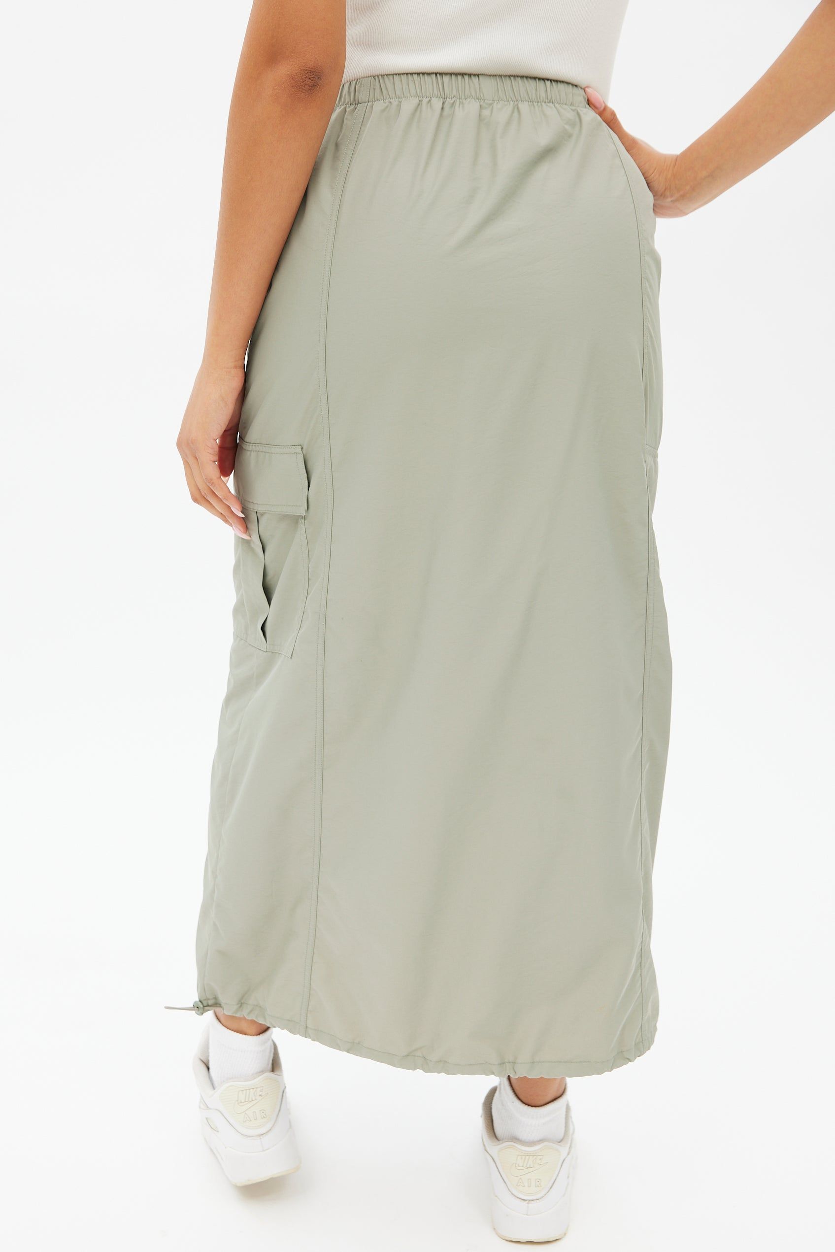 Nylon Cargo Parachute Maxi Skirt sold by Bluenotes product image thumbnail 4