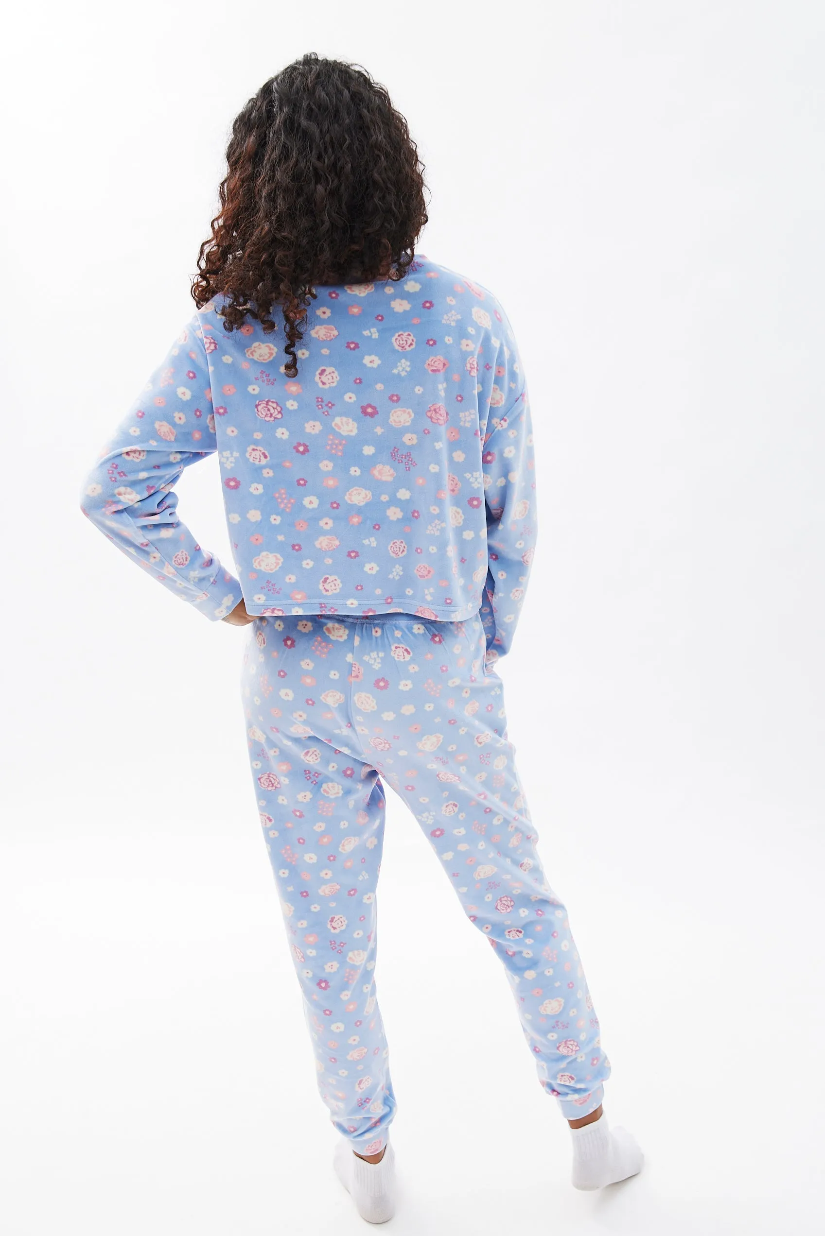 Printed Velour Pajama Set sold by Bluenotes product image thumbnail 4