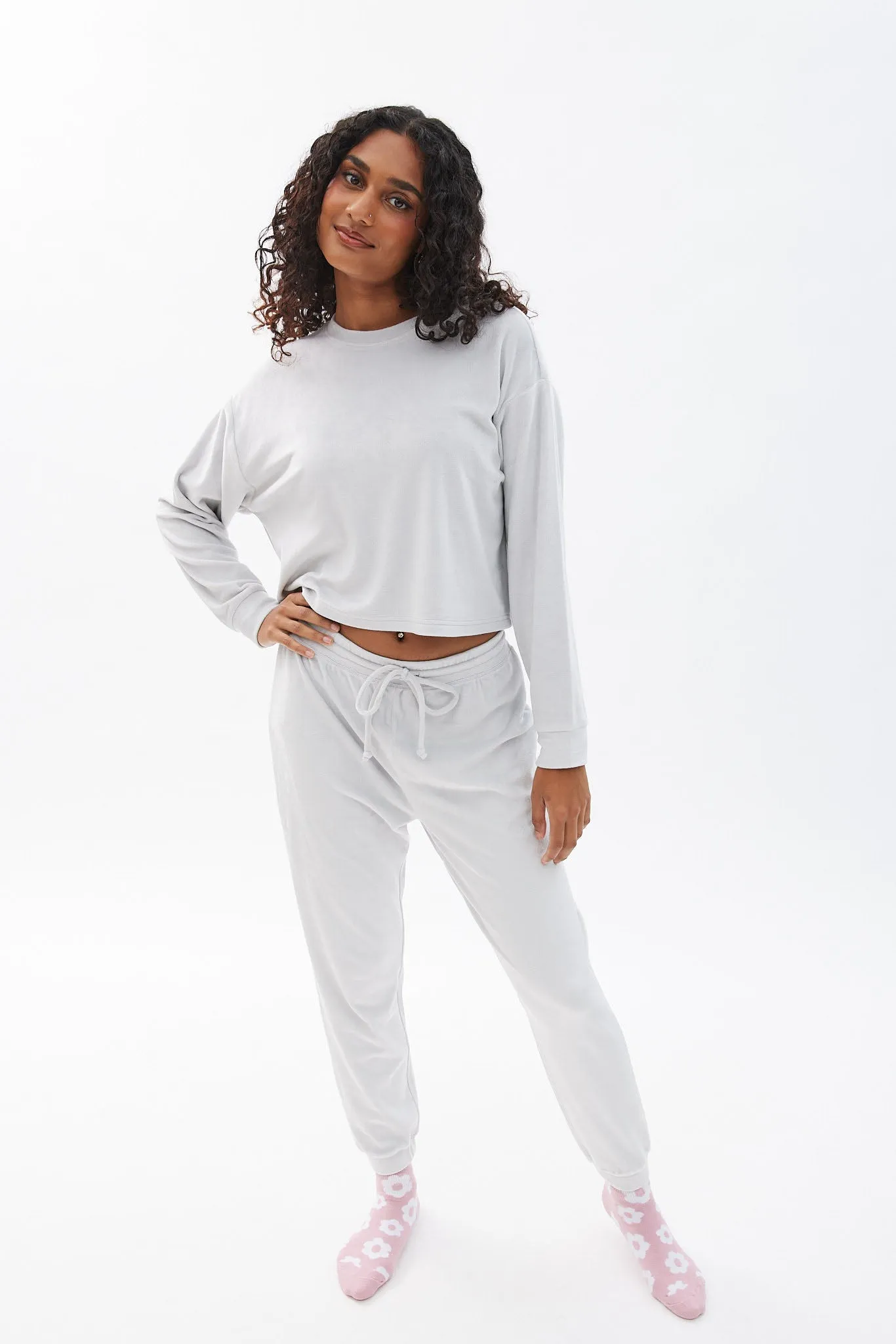 Printed Velour Pajama Set sold by Bluenotes product image thumbnail 5