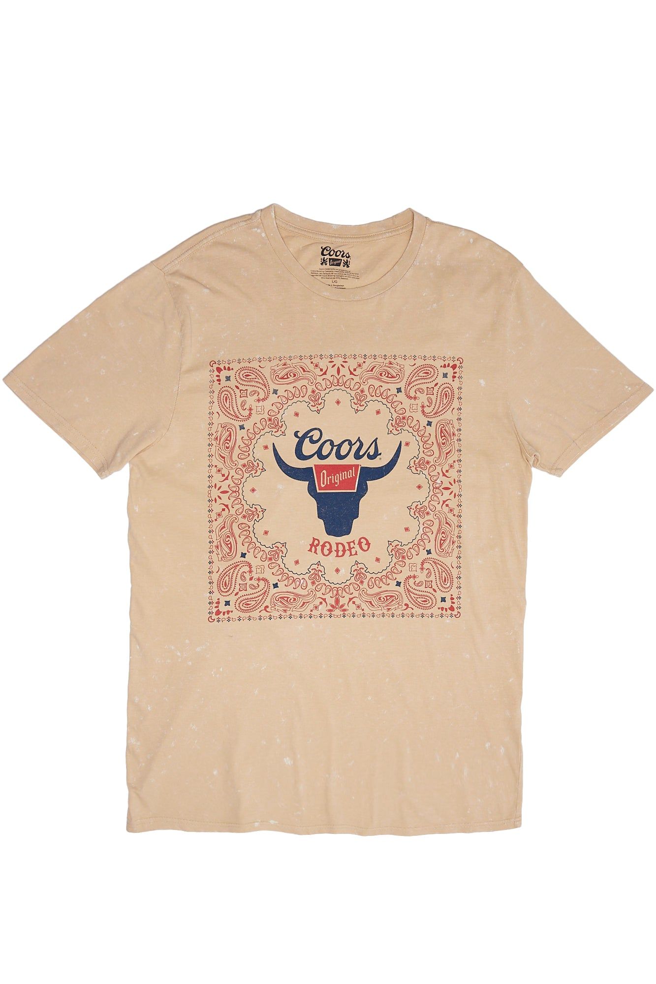Coors Rodeo Graphic Acid Wash Tee sold by Bluenotes