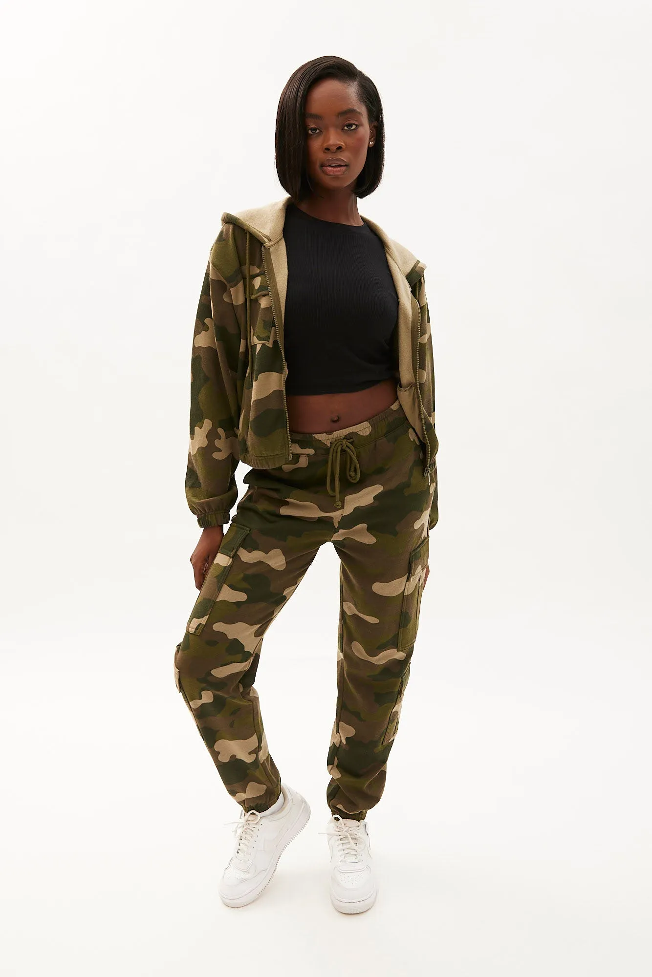 Midi Zip-Up Cargo Hoodie sold by Bluenotes product image thumbnail 3