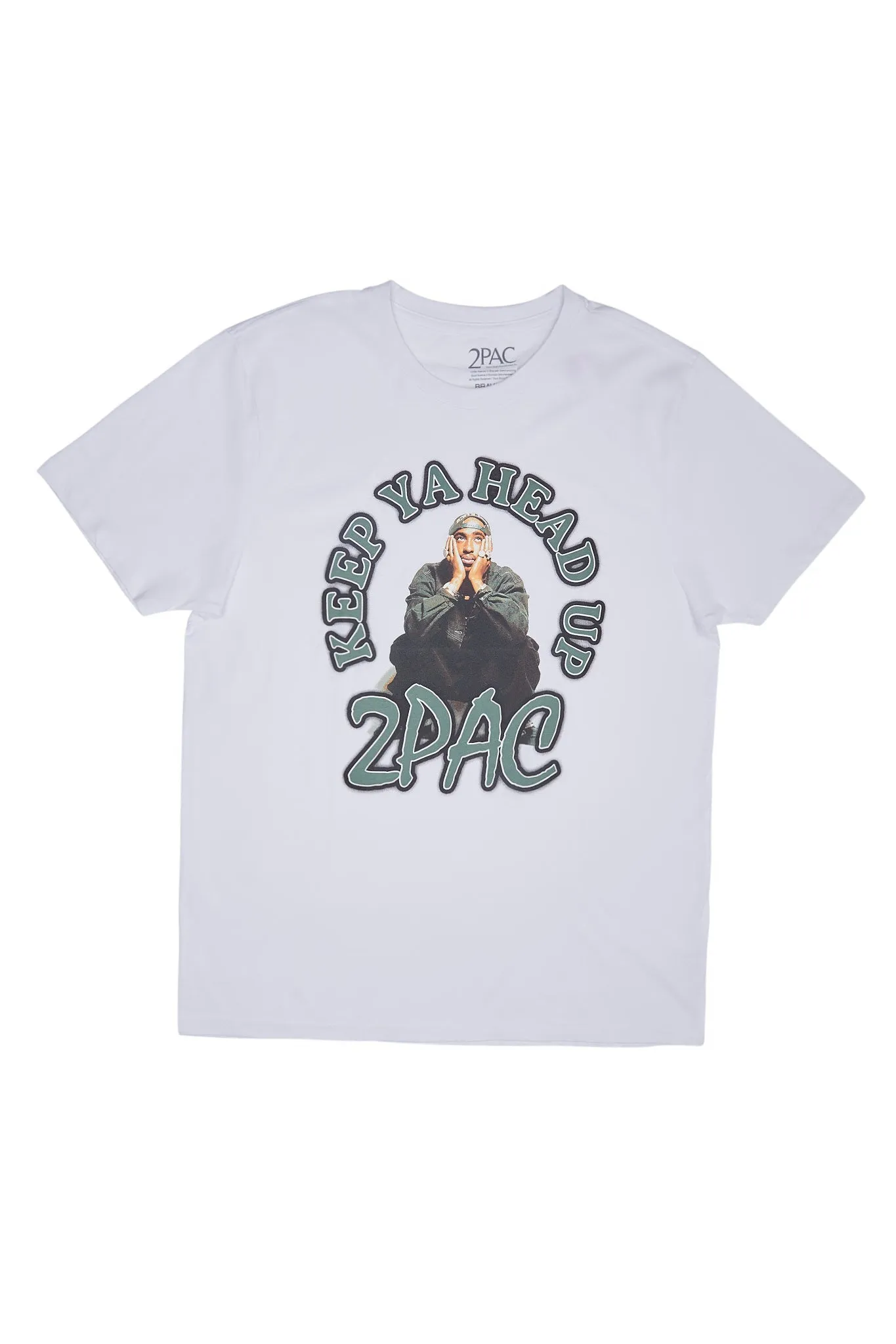 2Pac Keep Ya Head Up Graphic Tee sold by Bluenotes