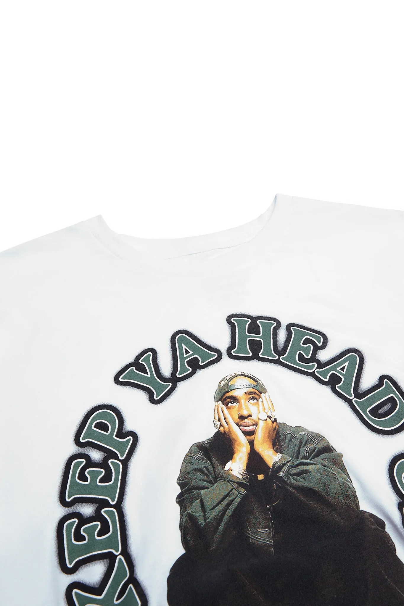 2Pac Keep Ya Head Up Graphic Tee sold by Bluenotes product image thumbnail 2