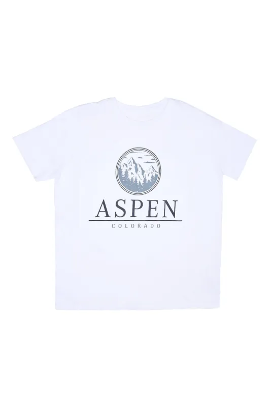 Aspen Colorado Graphic Boyfriend Tee sold by Bluenotes