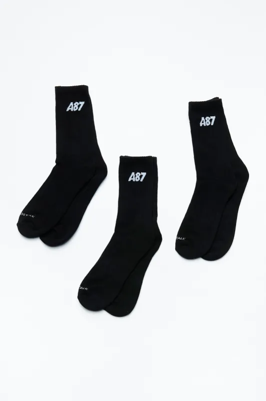 AERO A87 Athletic Crew Socks 3-Pack sold by Bluenotes