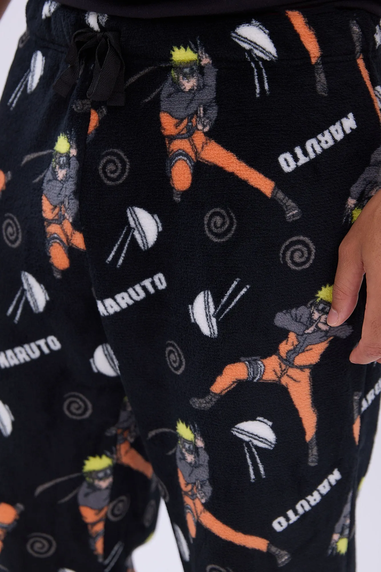 Naruto Printed Plush Pajama Pants sold by Bluenotes product image thumbnail 2