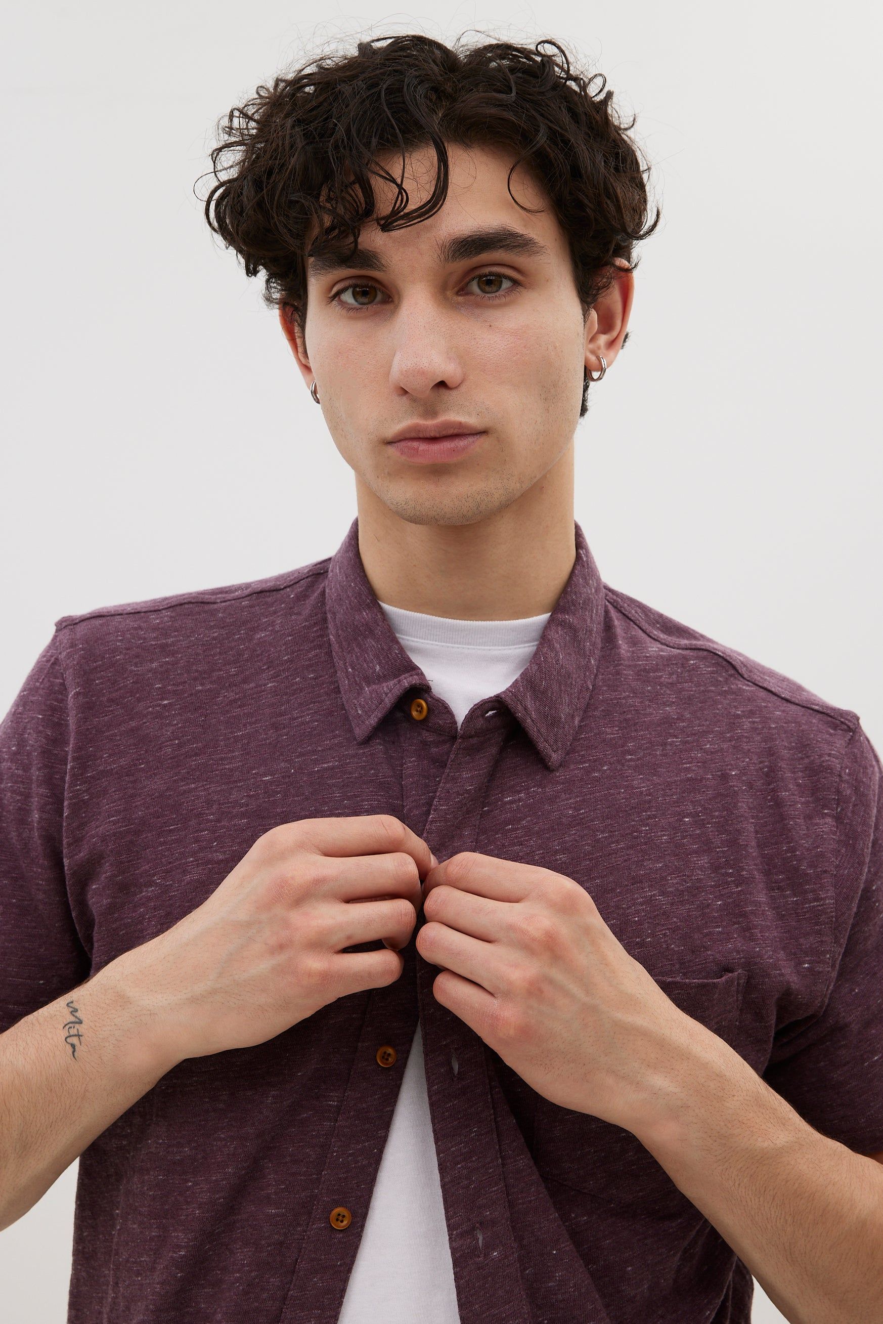 Linen Short Sleeve Shirt sold by Bluenotes product image thumbnail 6