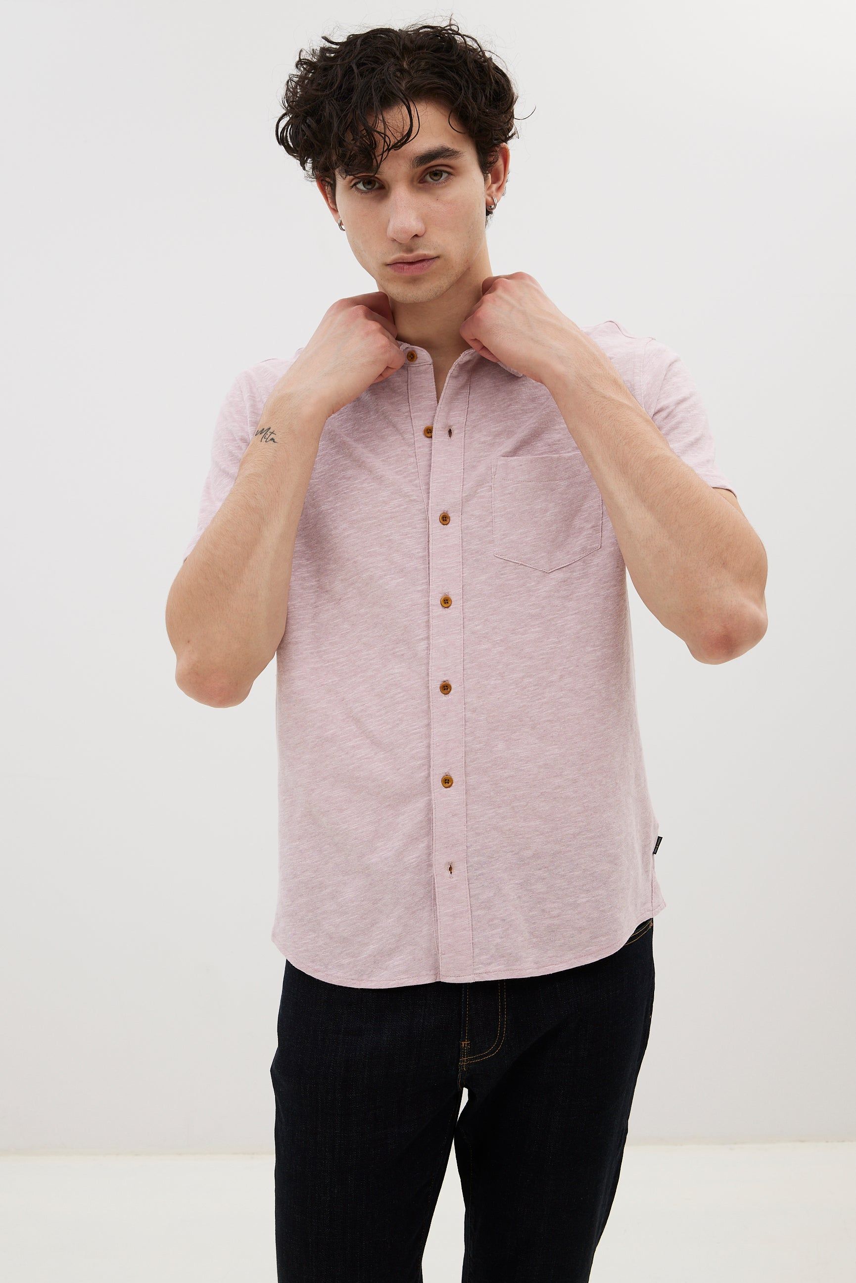 Linen Short Sleeve Shirt sold by Bluenotes product image thumbnail 2
