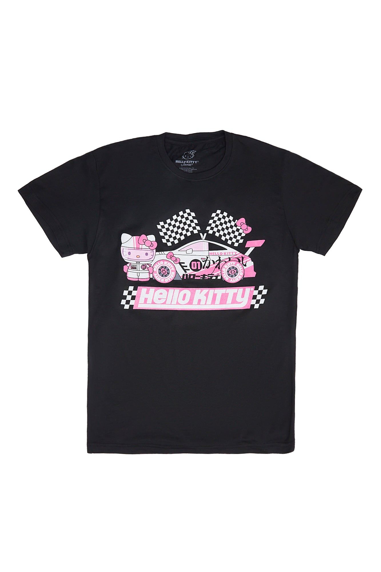 Hello Kitty Race Car Graphic Boyfriend Tee sold by Bluenotes