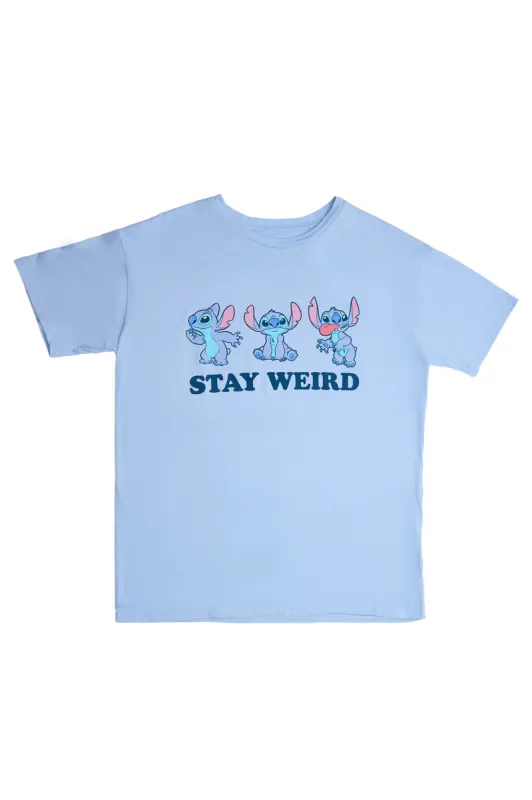 Stitch Weird Graphic Relaxed Tee sold by Bluenotes