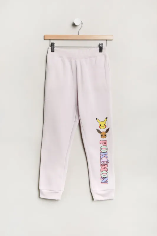 Girls' Pokémon Pikachu And Eevie Graphic Jogger sold by Bluenotes
