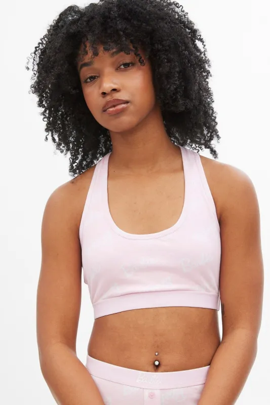 Barbie Graphic Racerback Bralette sold by Bluenotes