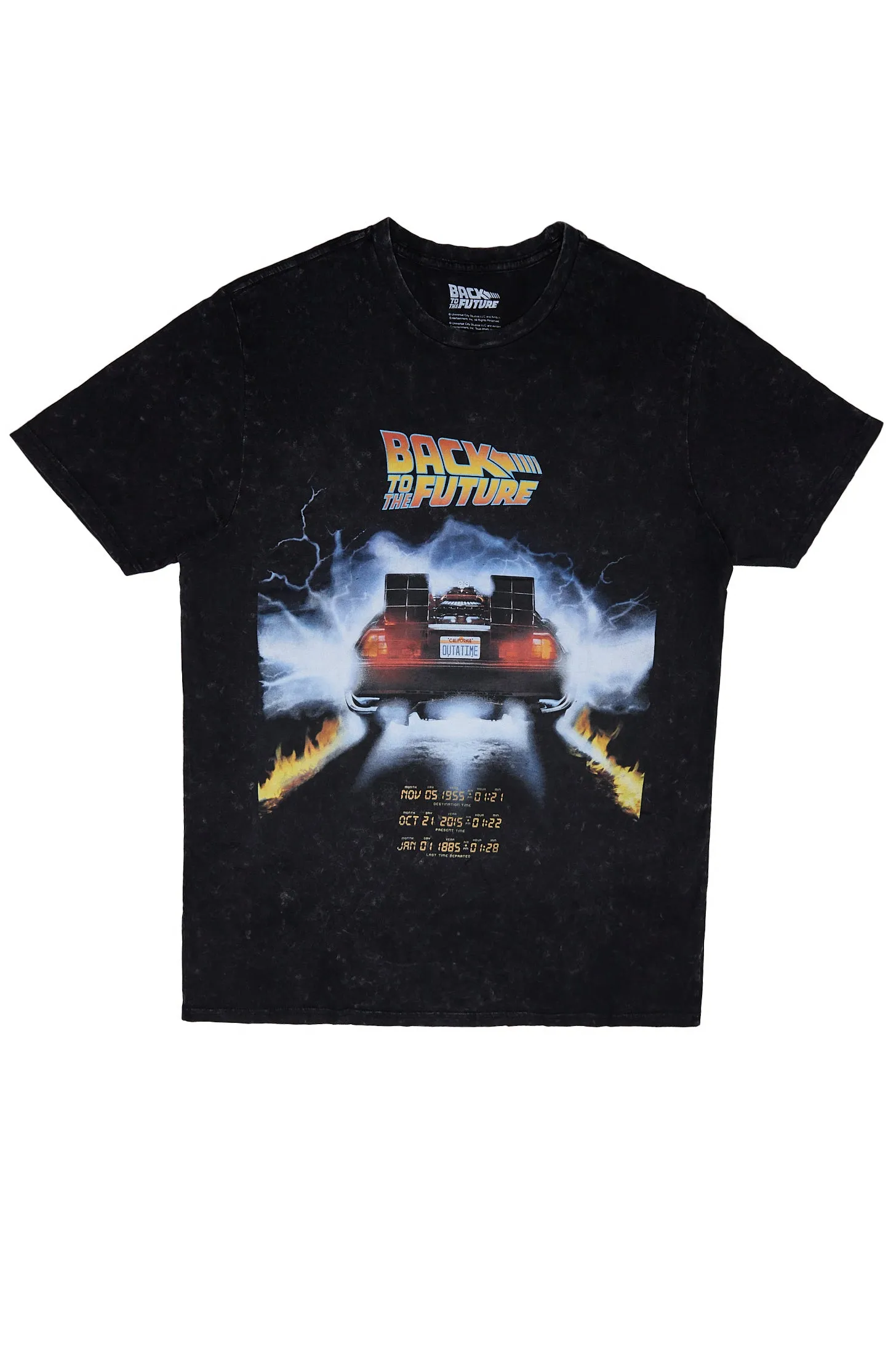 Back To The Future Graphic Acid Wash Tee sold by Bluenotes