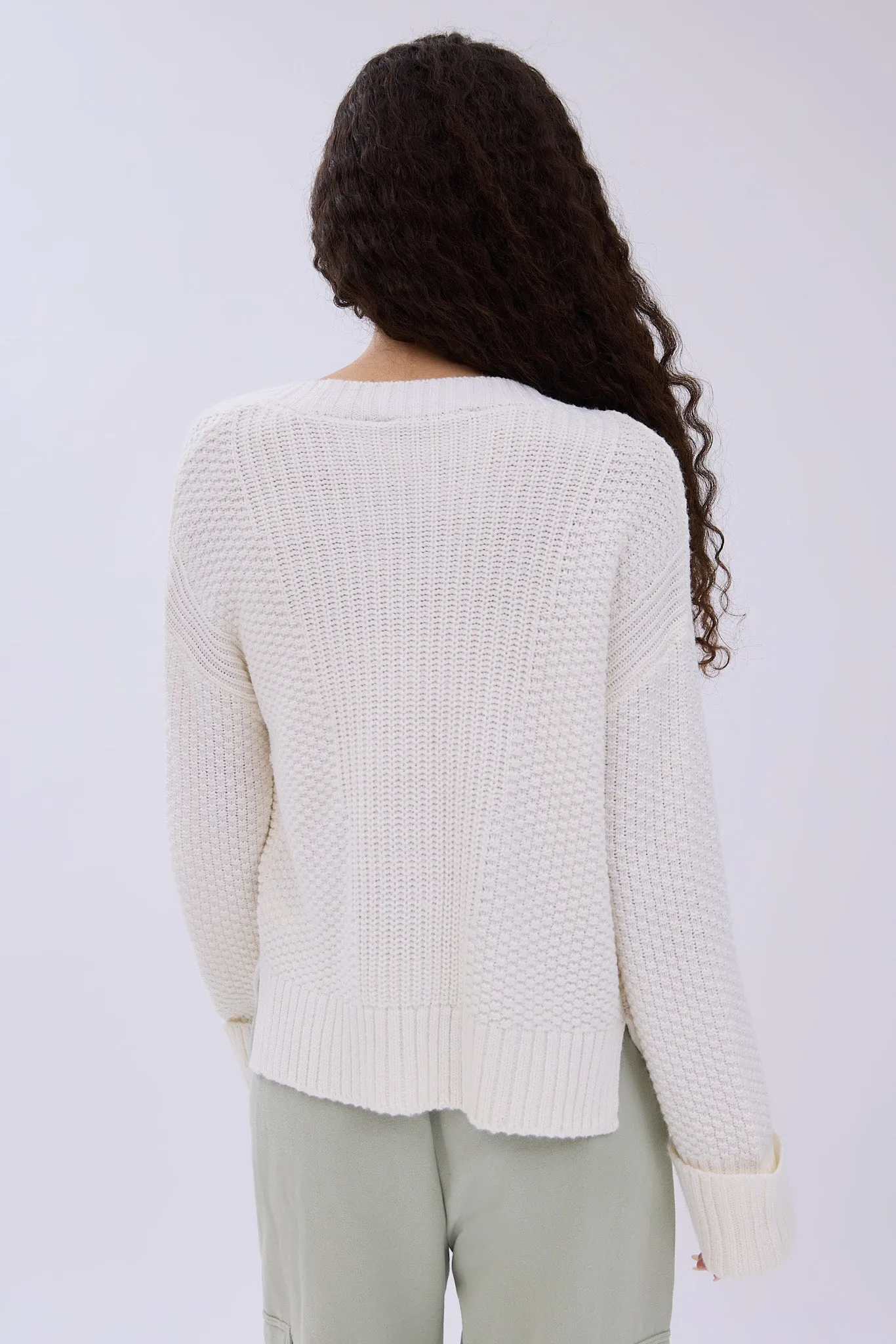 Button-Up Shaker Stitch Cardigan sold by Bluenotes product image thumbnail 5