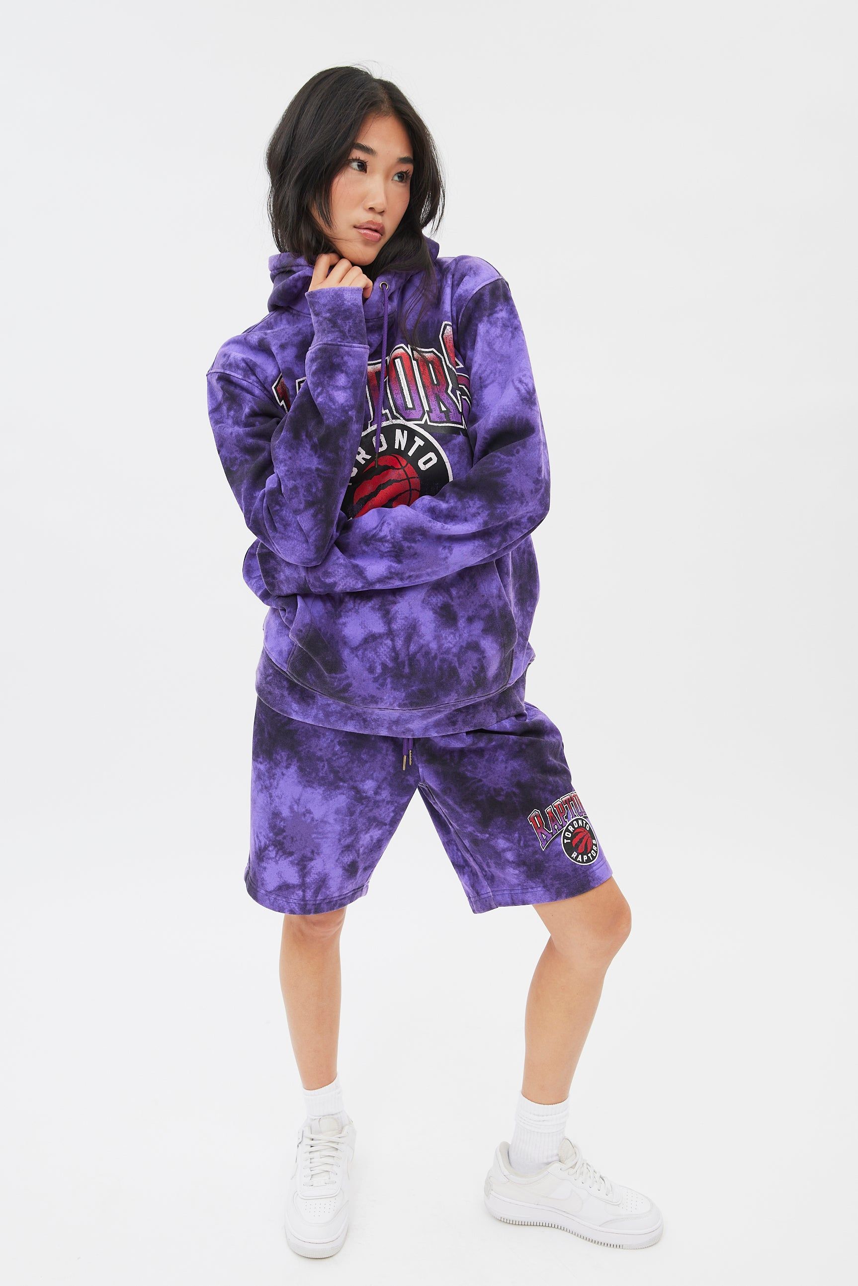 Toronto Raptors Graphic Tie Dye Pullover Hoodie sold by Bluenotes product image thumbnail 6