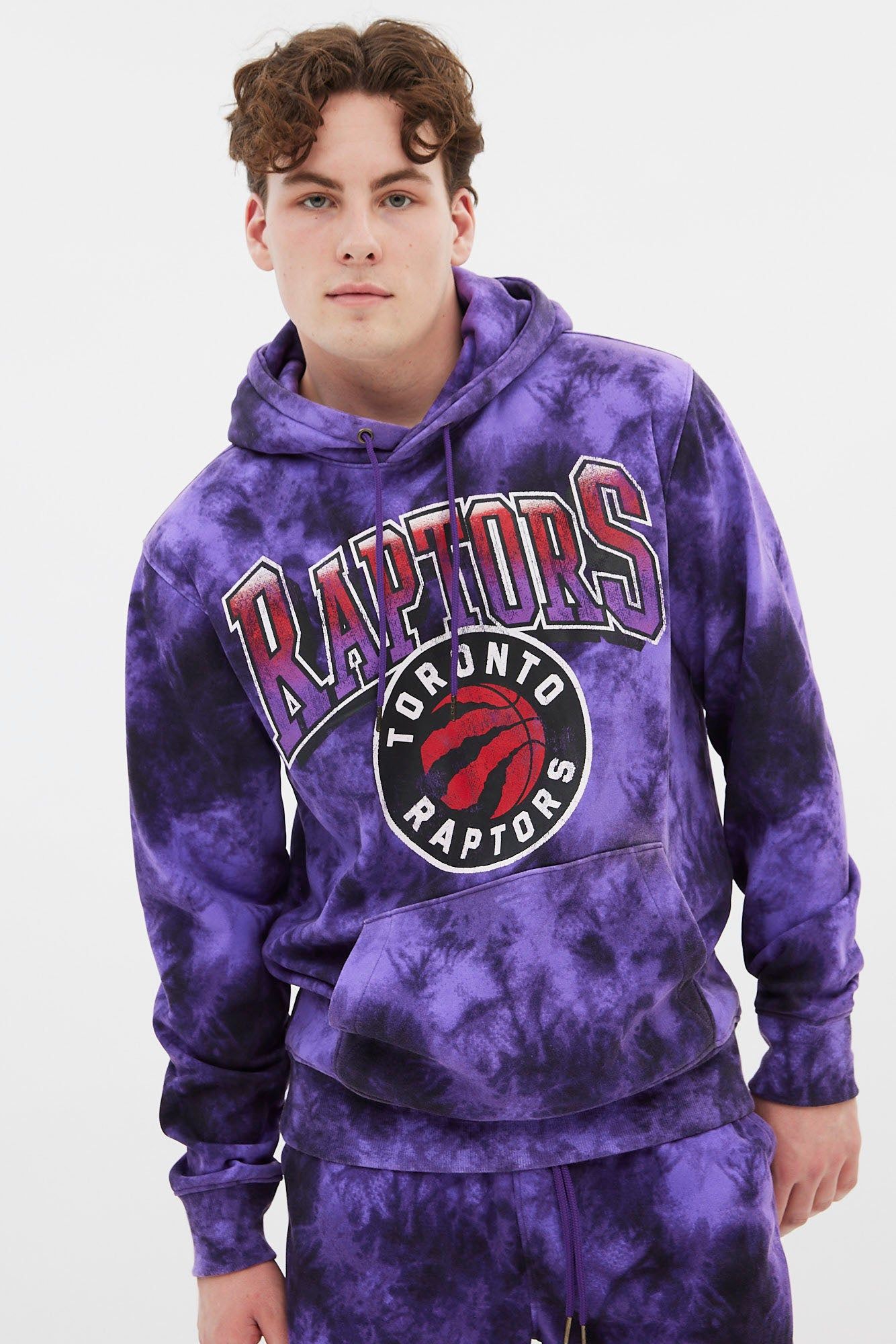 Toronto Raptors Graphic Tie Dye Pullover Hoodie sold by Bluenotes