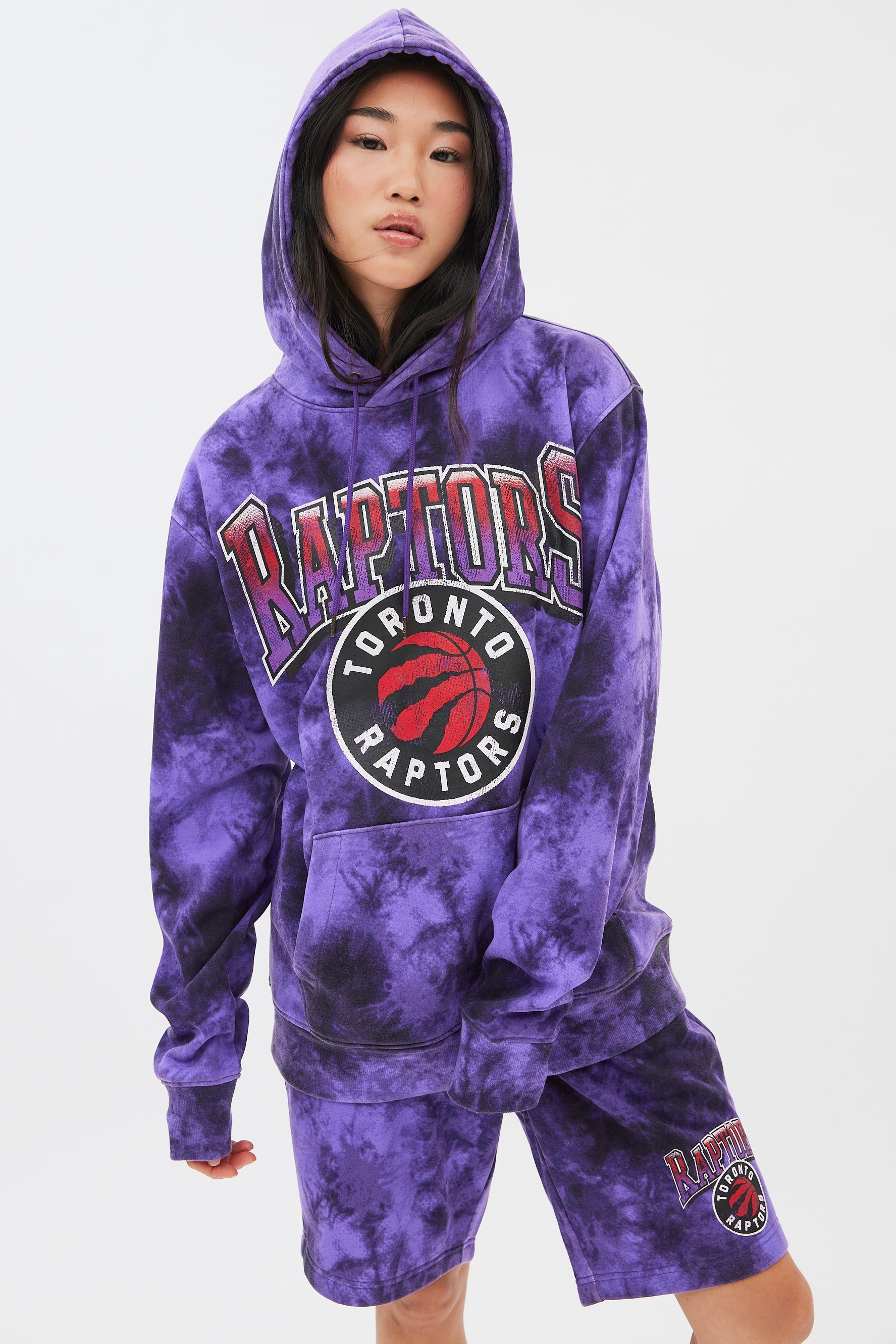 Toronto Raptors Graphic Tie Dye Pullover Hoodie sold by Bluenotes product image thumbnail 2