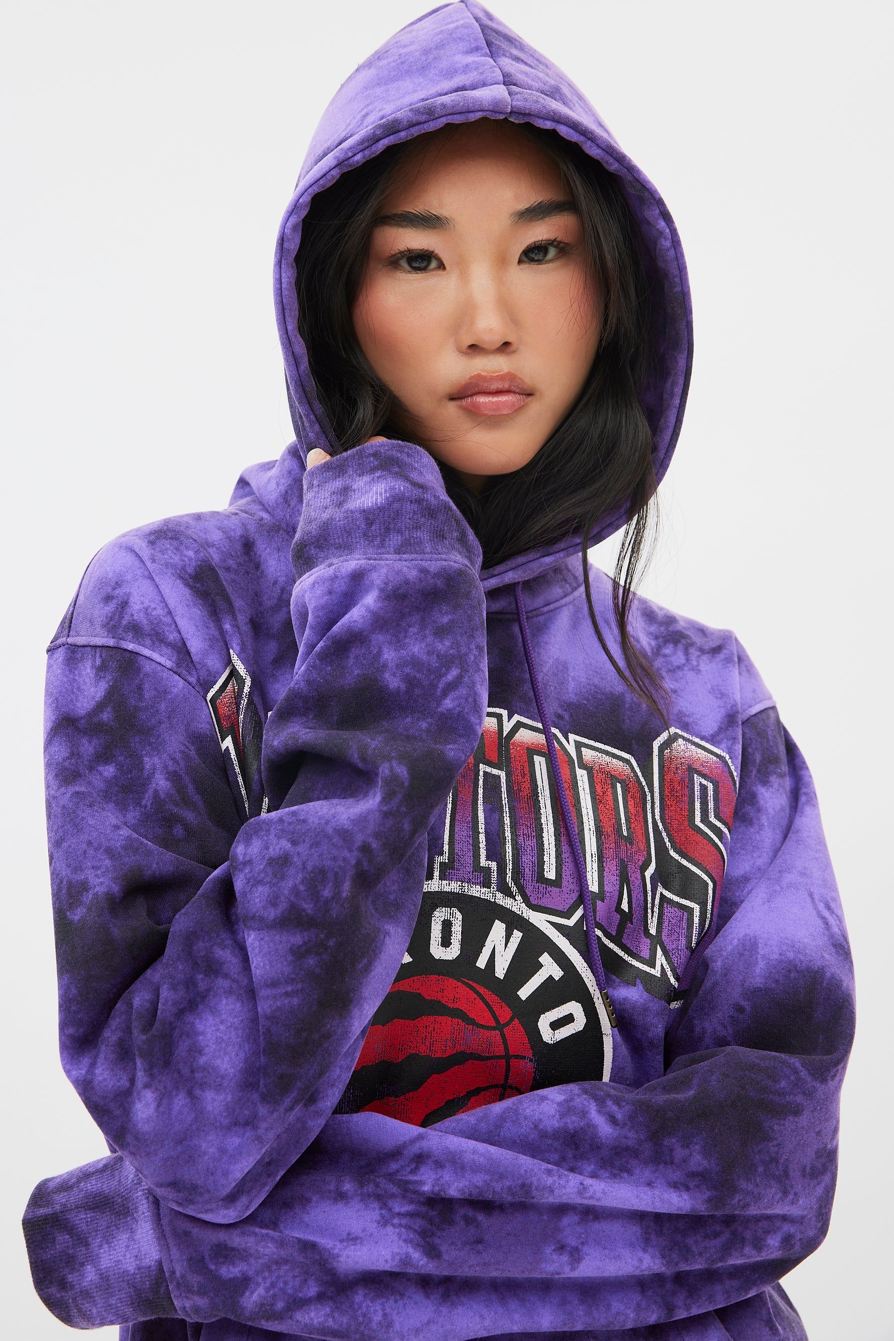 Toronto Raptors Graphic Tie Dye Pullover Hoodie sold by Bluenotes product image thumbnail 7