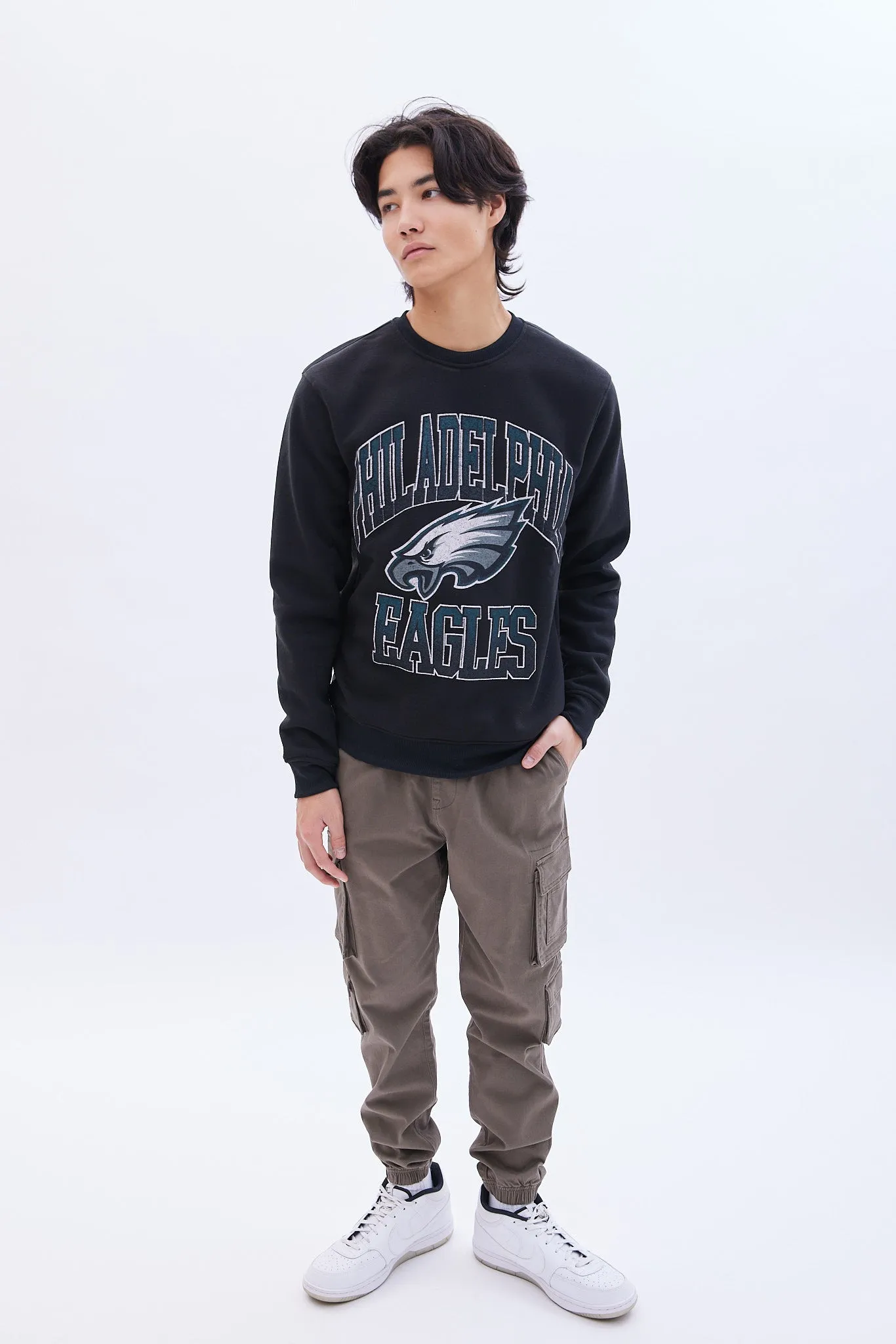 Philadelphia Eagles Graphic Crew Neck Sweatshirt sold by Bluenotes product image thumbnail 4
