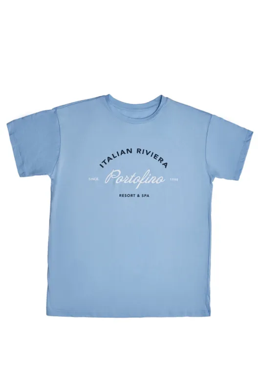 Portofino  Graphic Relaxed Tee sold by Bluenotes