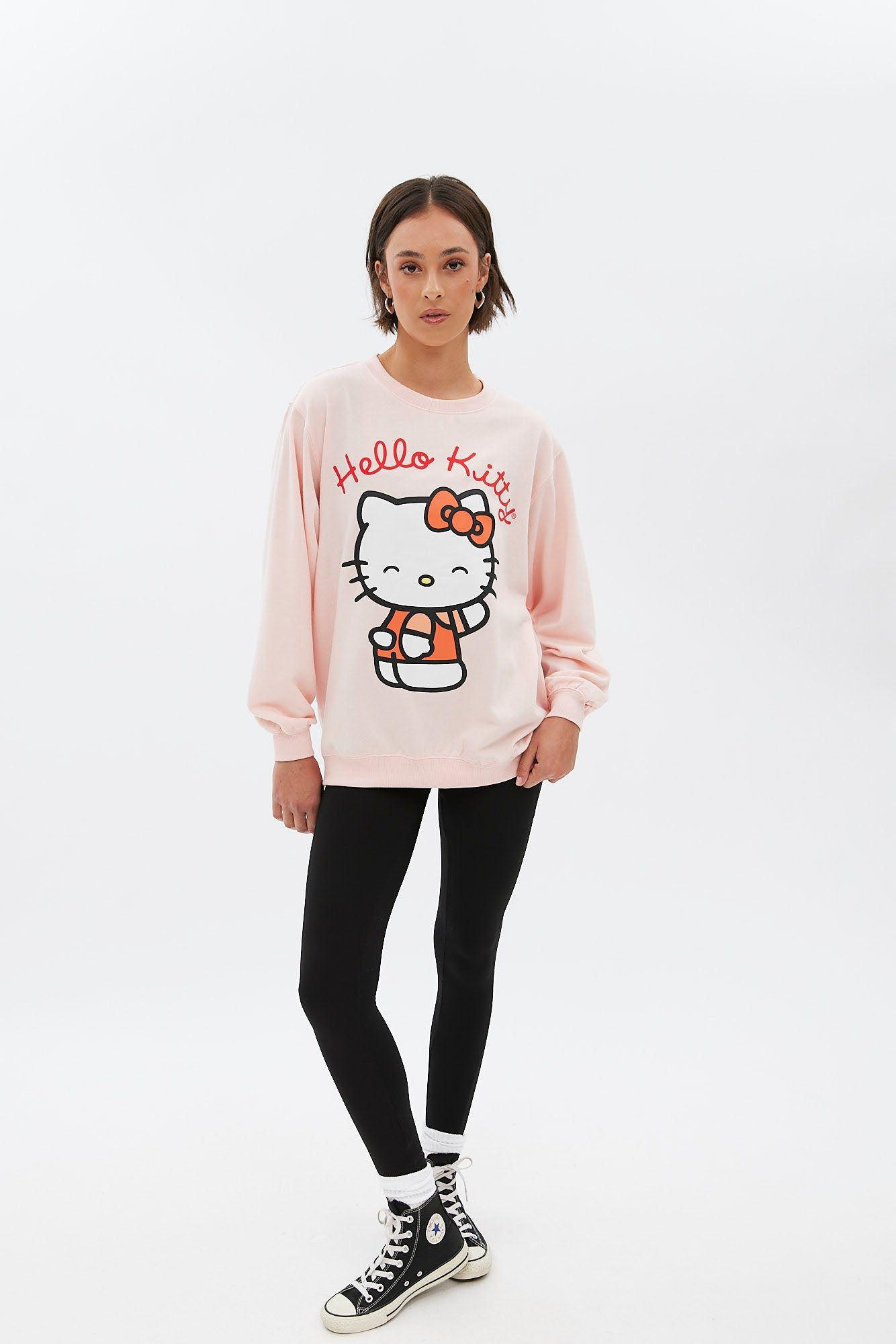 Hello Kitty Graphic Oversized Crew Neck Sweatshirt sold by Bluenotes product image thumbnail 2