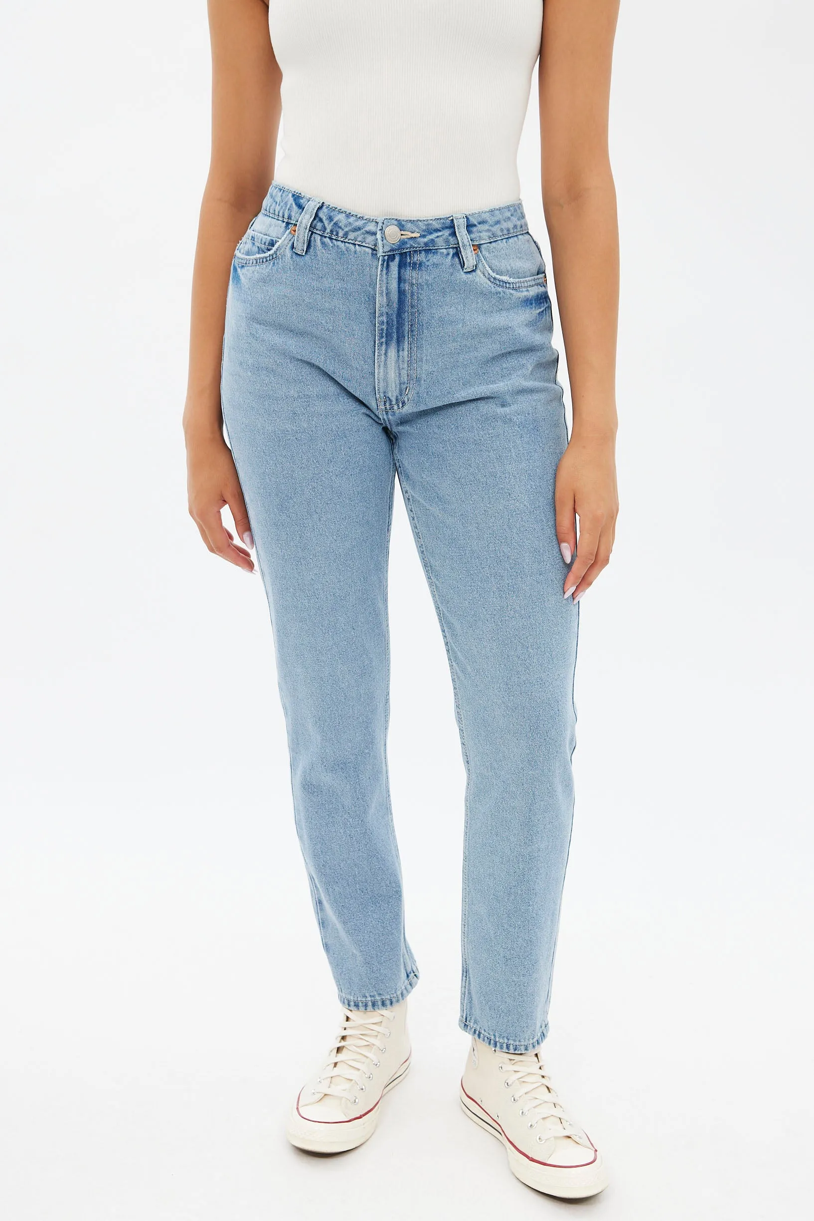 AERO Premium Air High Rise Mom Jean sold by Bluenotes