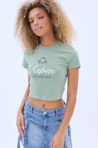 Aspen Colorado Graphic Baby Tee sold by Bluenotes