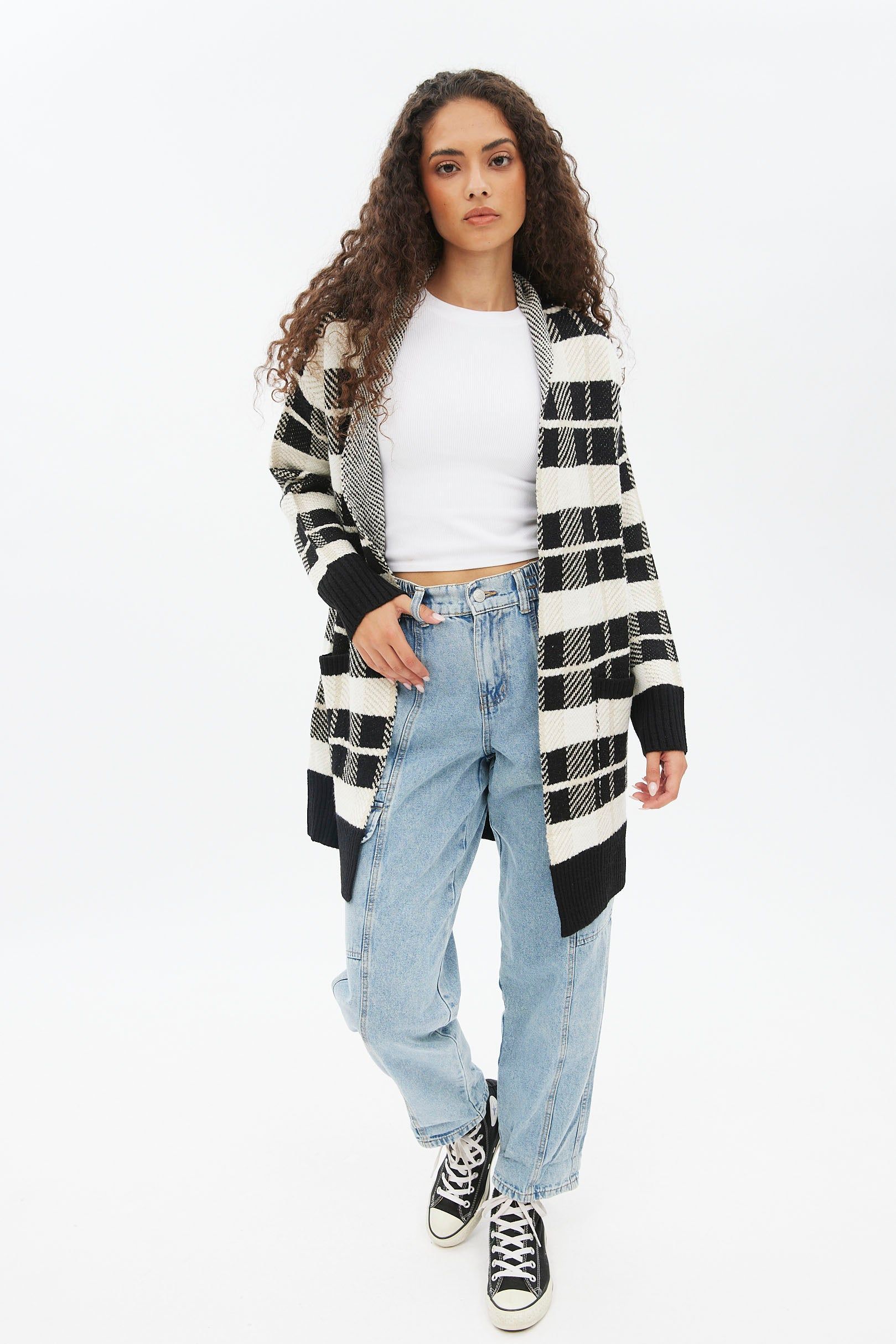 Open Front Midi Shawl Collar Cardigan With Pockets sold by Bluenotes product image thumbnail 14