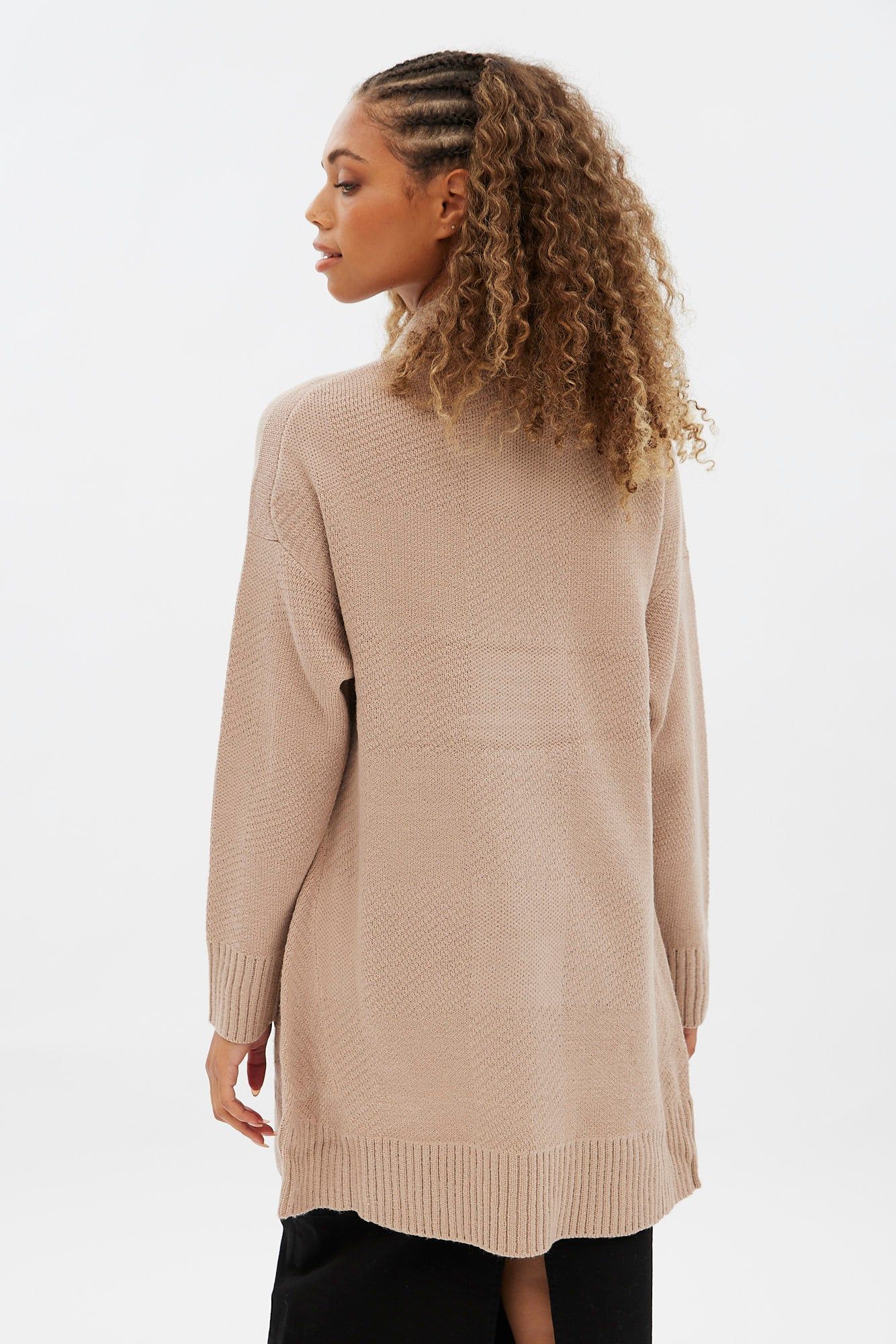 Open Front Midi Shawl Collar Cardigan With Pockets sold by Bluenotes product image thumbnail 9