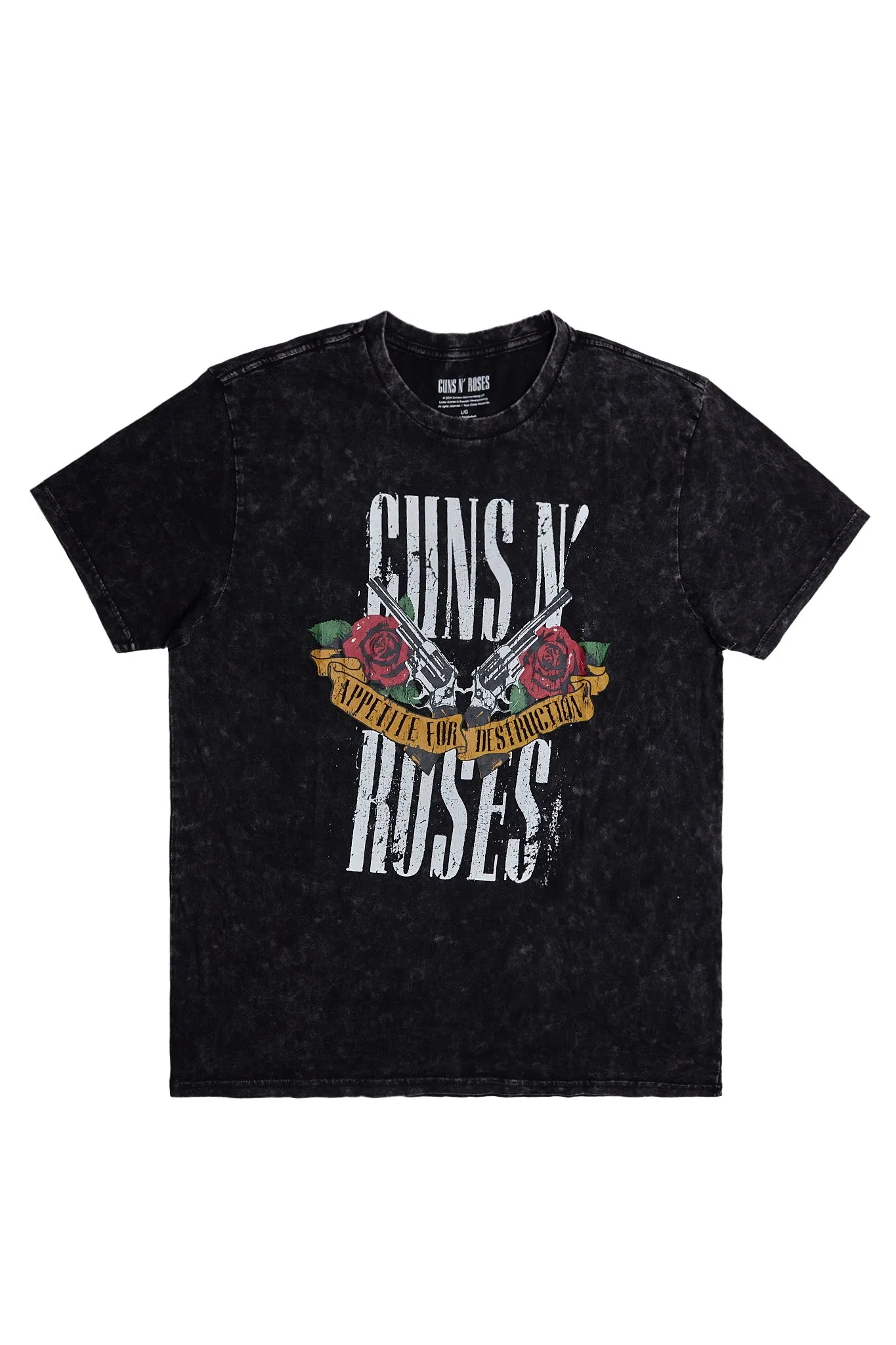 Guns N' Roses Graphic Acid Wash Tee sold by Bluenotes