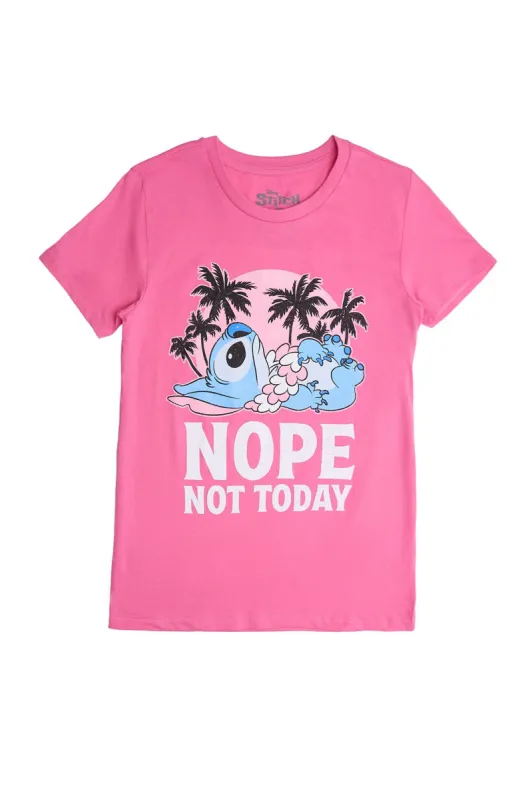 Stitch Nope Graphic Classic Tee sold by Bluenotes