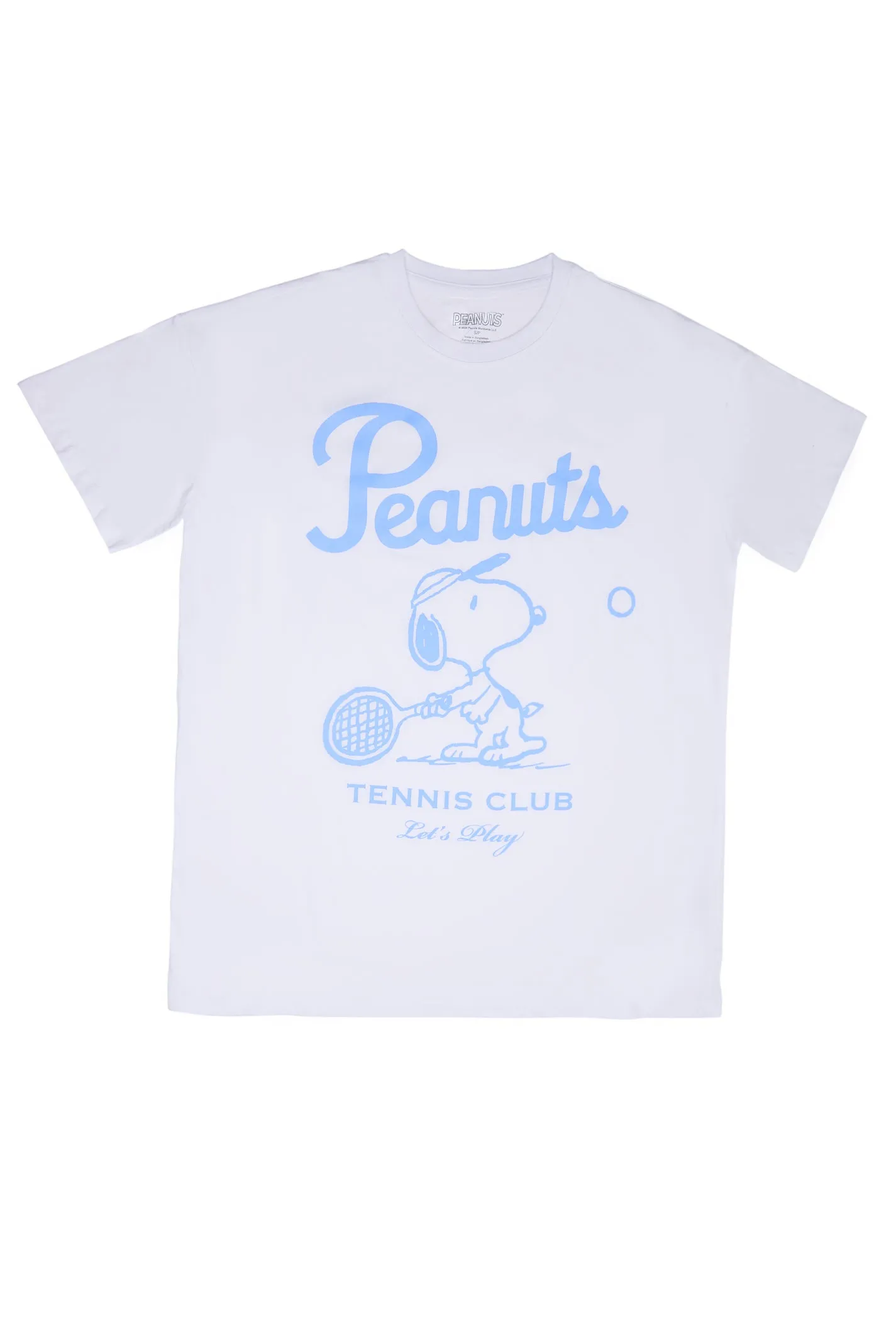 Peanuts Snoopy Tennis Club Graphic Relaxed Tee sold by Bluenotes