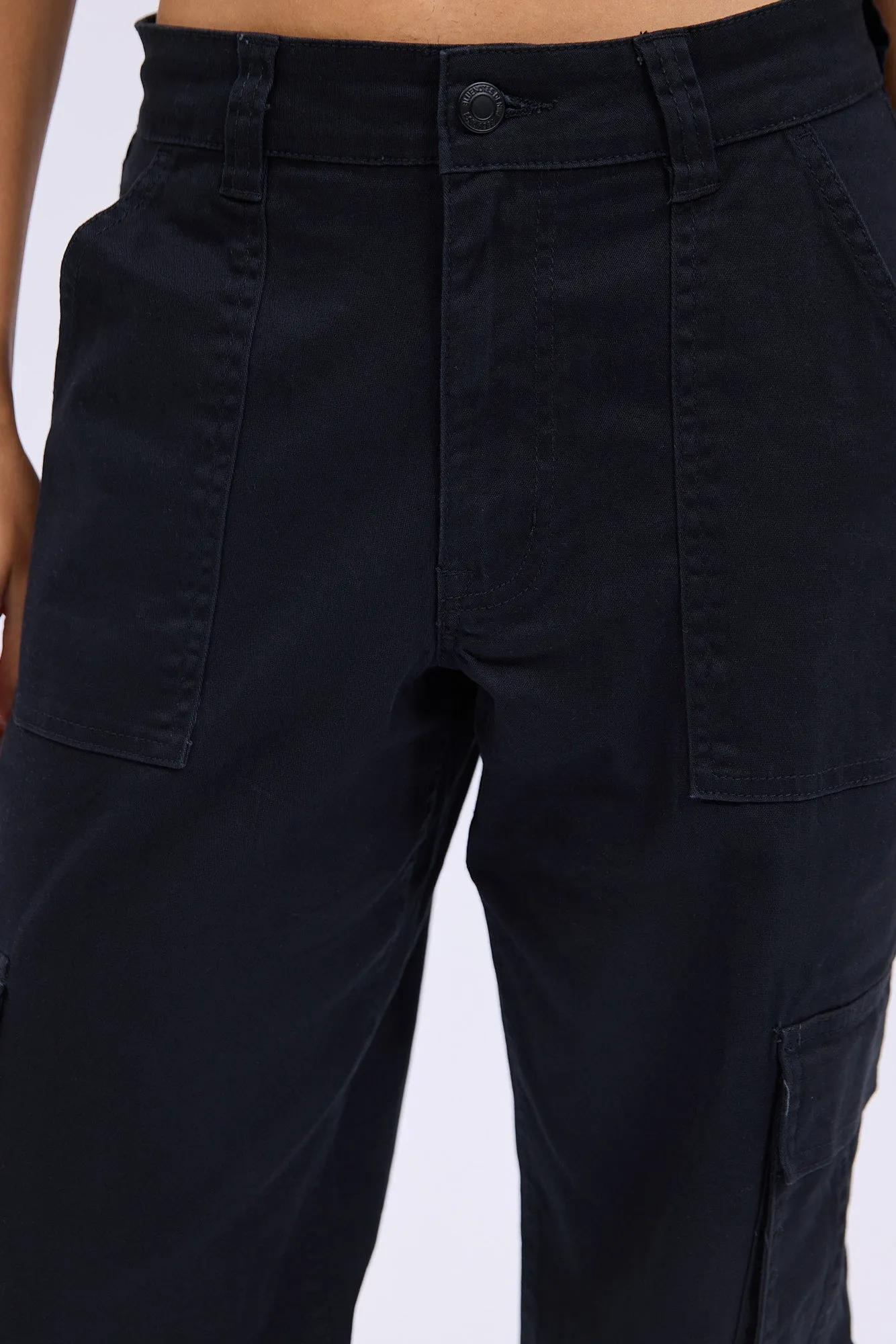 Super High Rise Twill Baggy Cargo Pants sold by Bluenotes product image thumbnail 4