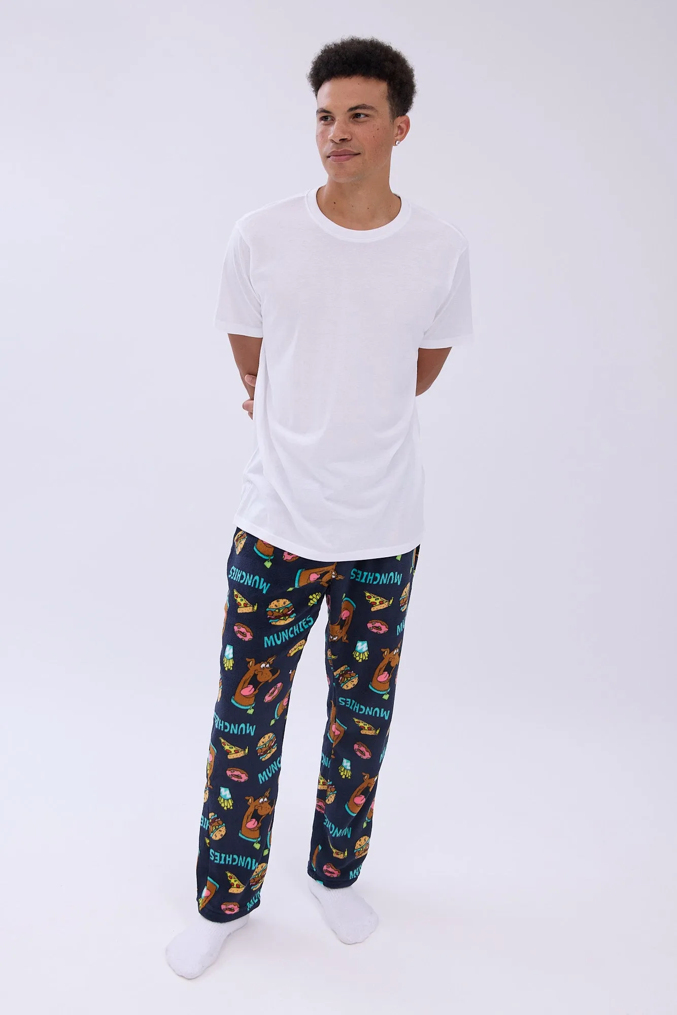 Scooby-Doo Munchies Printed Plush Pajama Pants sold by Bluenotes product image thumbnail 4