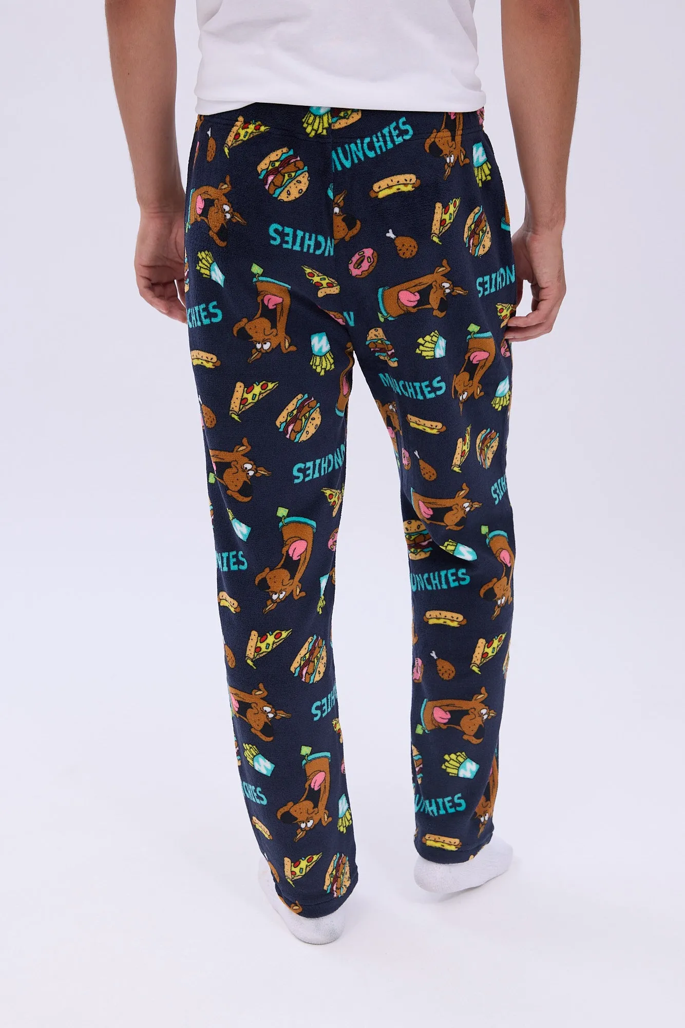 Scooby-Doo Munchies Printed Plush Pajama Pants sold by Bluenotes product image thumbnail 3