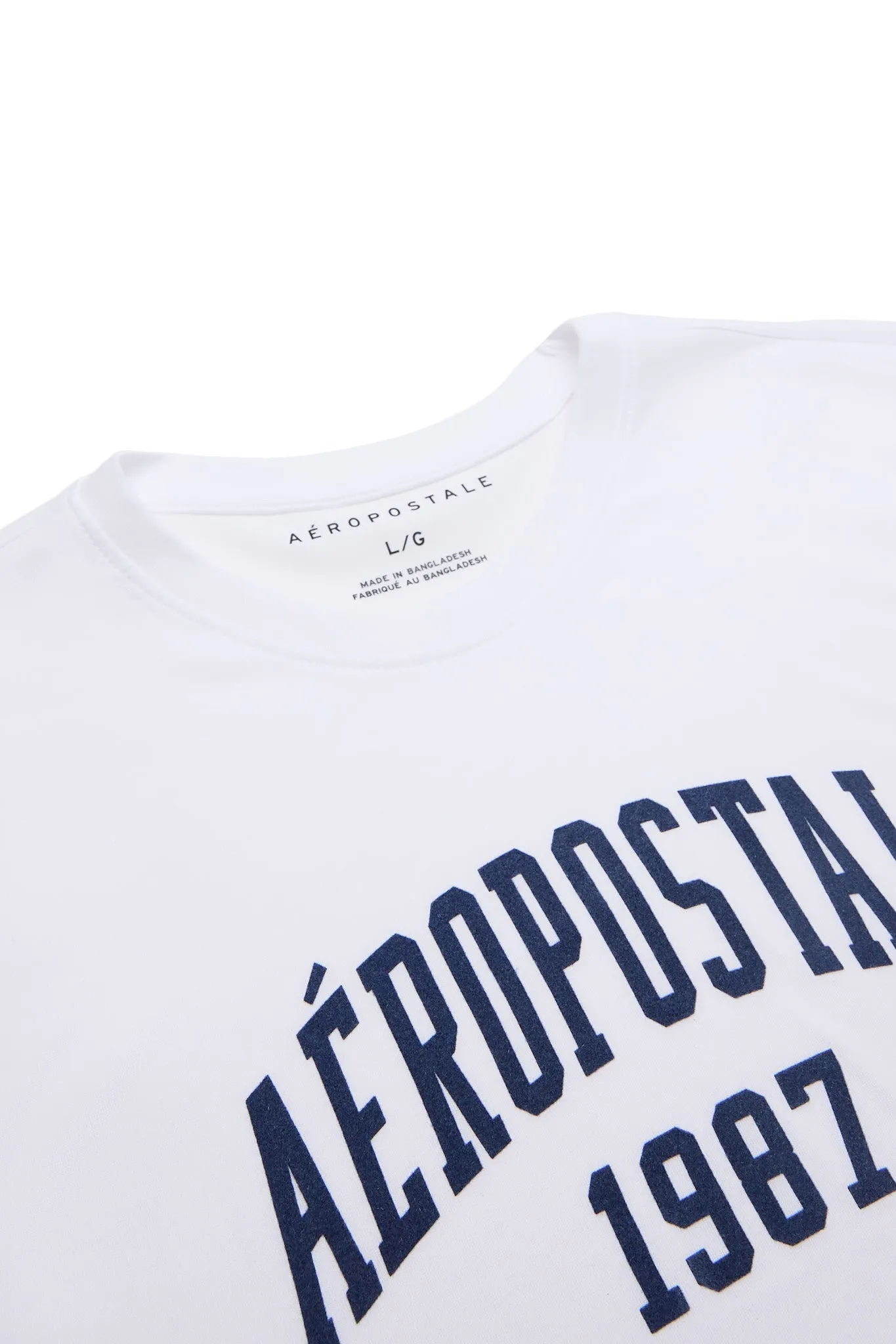 Aéropostale 1987 Flocked Graphic Tee sold by Bluenotes product image thumbnail 4