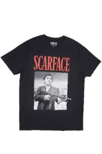 Scarface Say Hello To My Little Friend Graphic Tee sold by Bluenotes