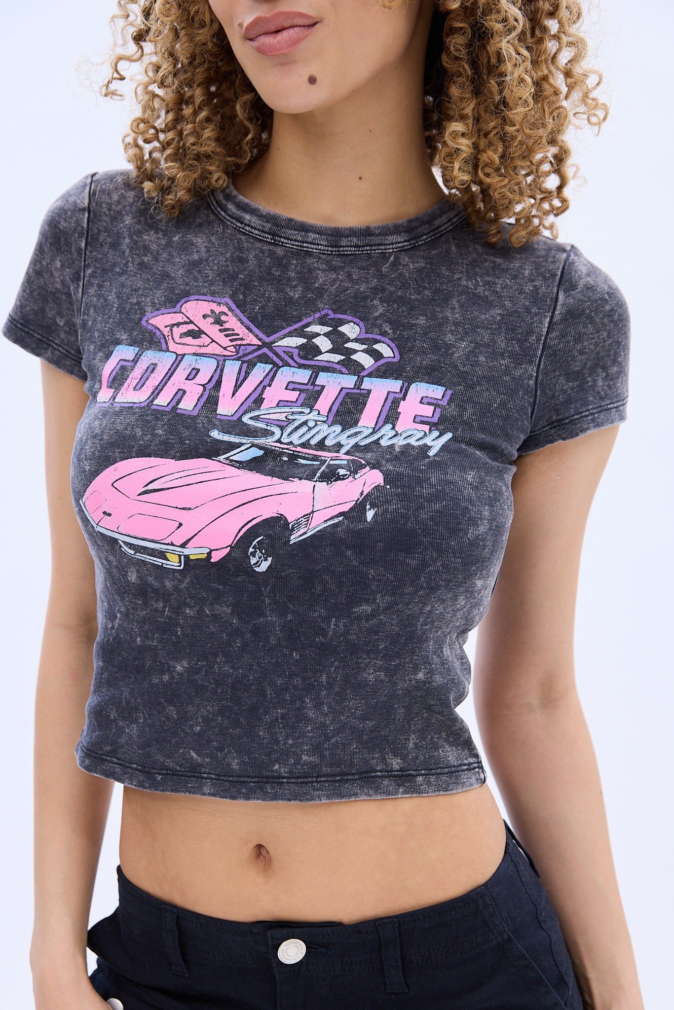Corvette Graphic Baby Tee sold by Bluenotes product image thumbnail 2
