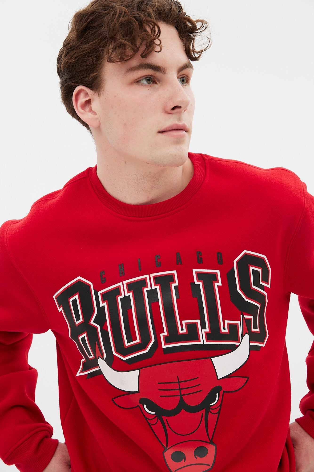 Chicago Bulls Graphic Crew Neck Pullover Sweatshirt sold by Bluenotes product image thumbnail 6