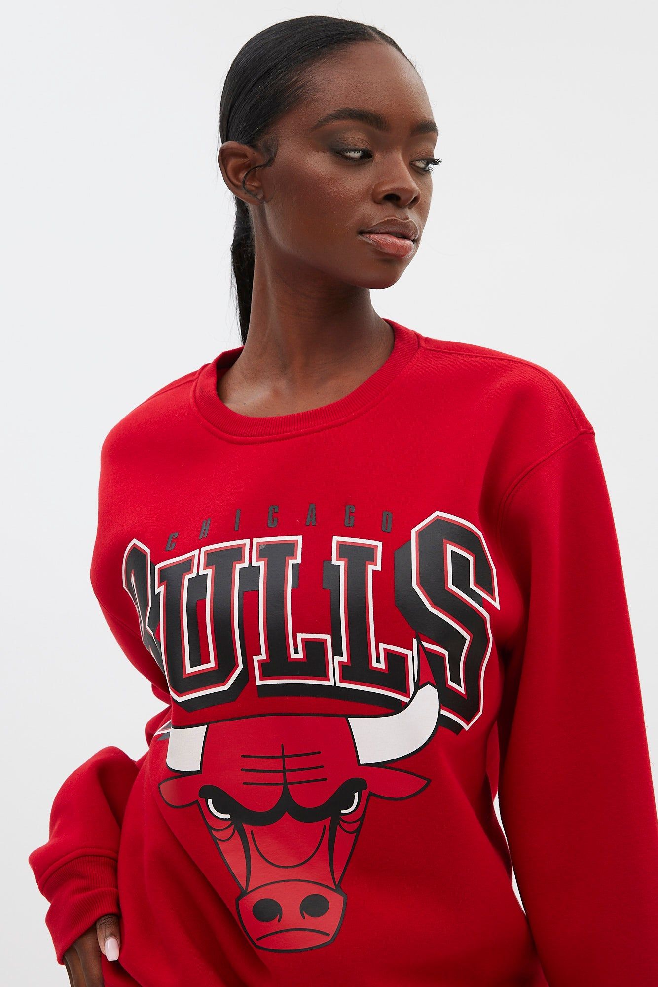 Chicago Bulls Graphic Crew Neck Pullover Sweatshirt sold by Bluenotes product image thumbnail 4