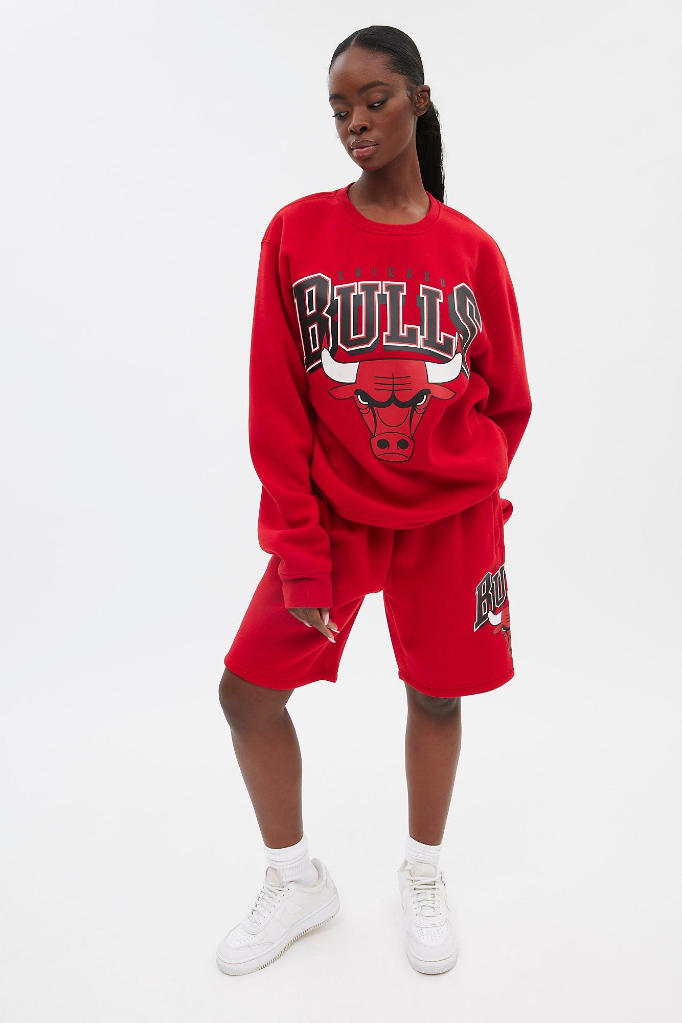 Chicago Bulls Graphic Crew Neck Pullover Sweatshirt sold by Bluenotes product image thumbnail 3