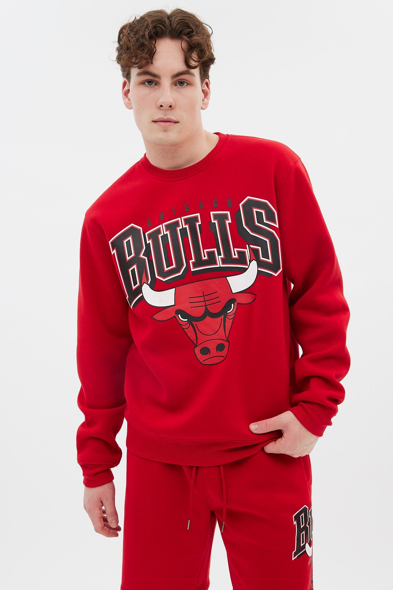 Chicago Bulls Graphic Crew Neck Pullover Sweatshirt sold by Bluenotes product image thumbnail 2