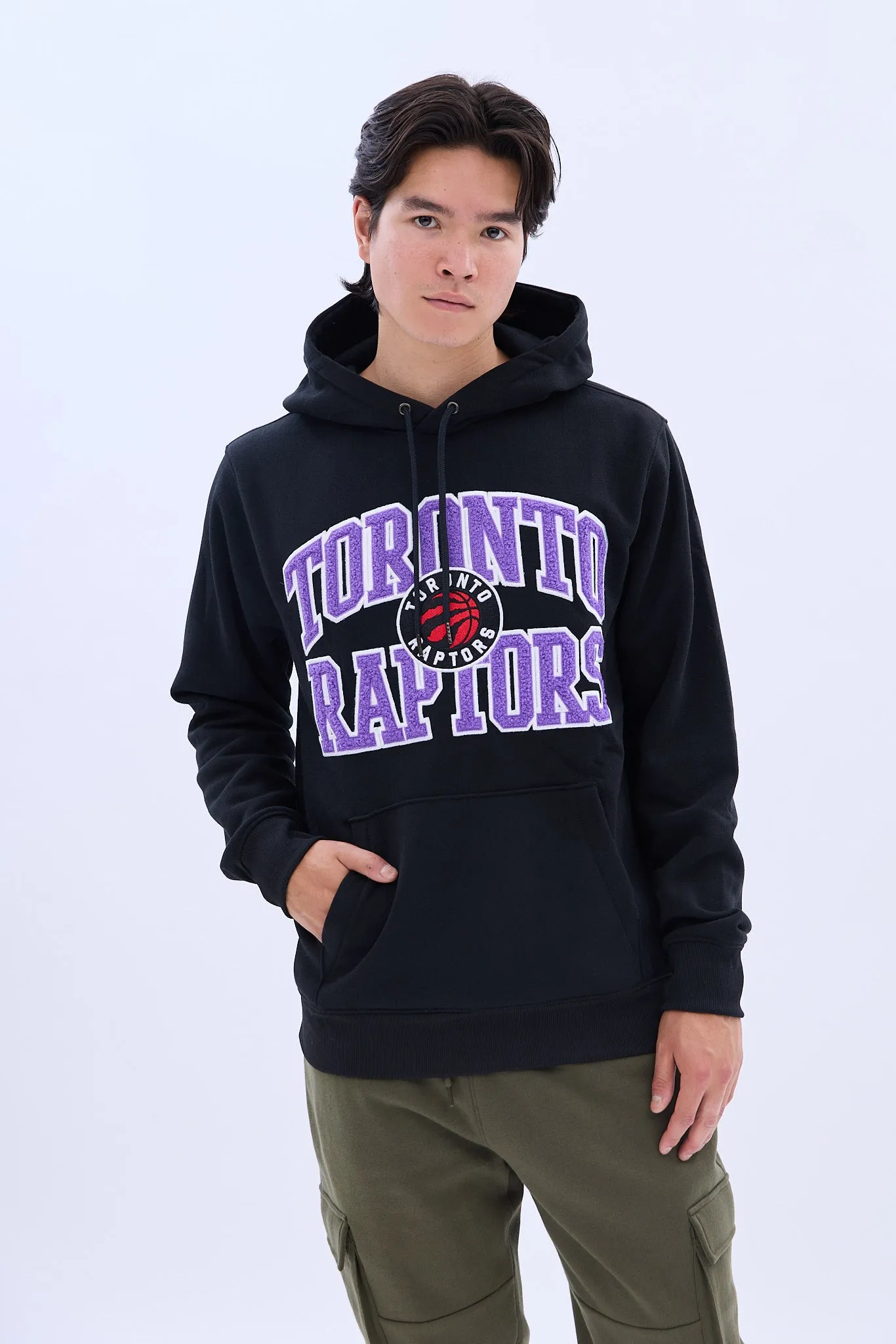 Toronto Raptors Graphic Chenille Applique Hoodie sold by Bluenotes
