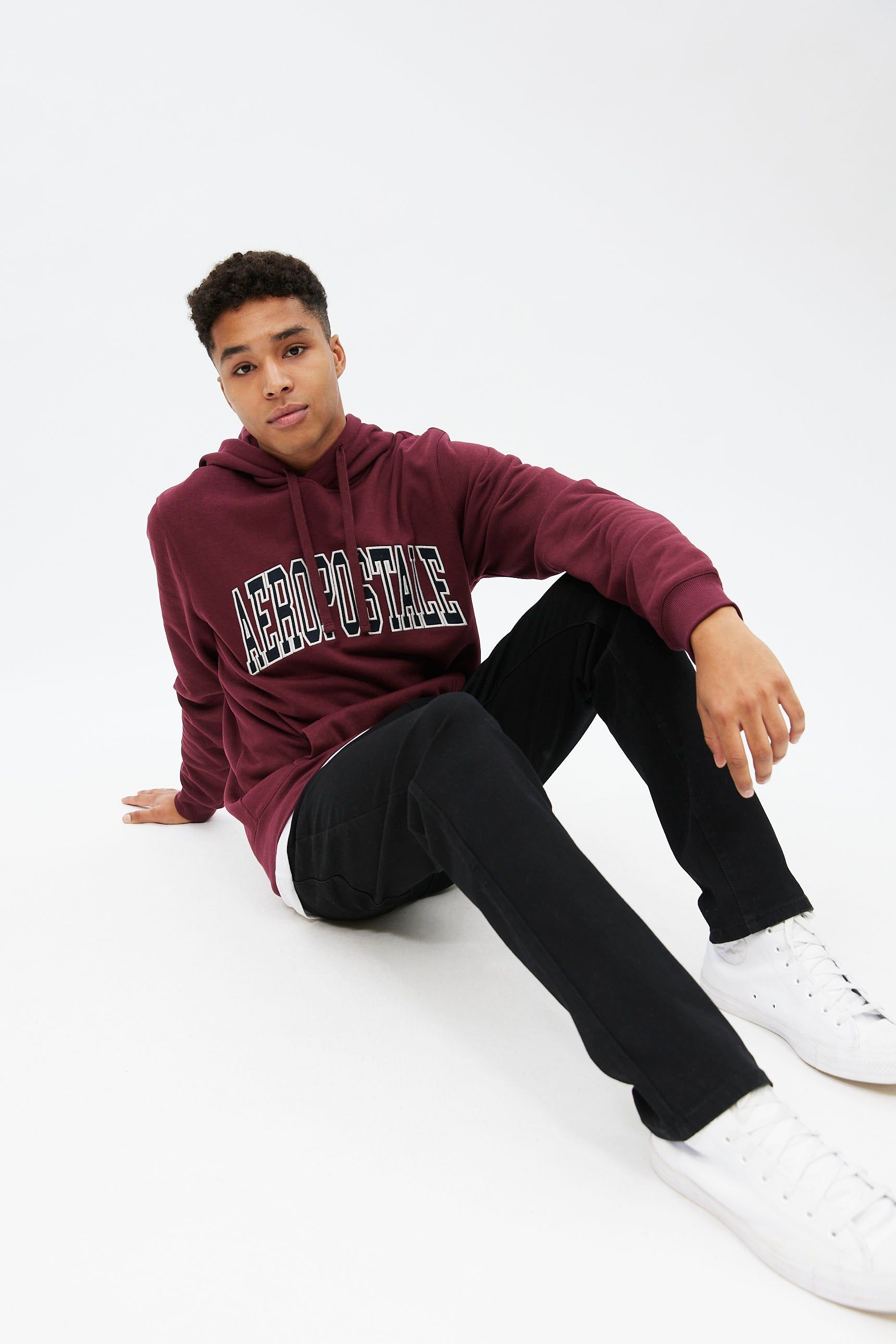 Aéropostale Applique Varsity Pullover Hoodie sold by Bluenotes product image thumbnail 20