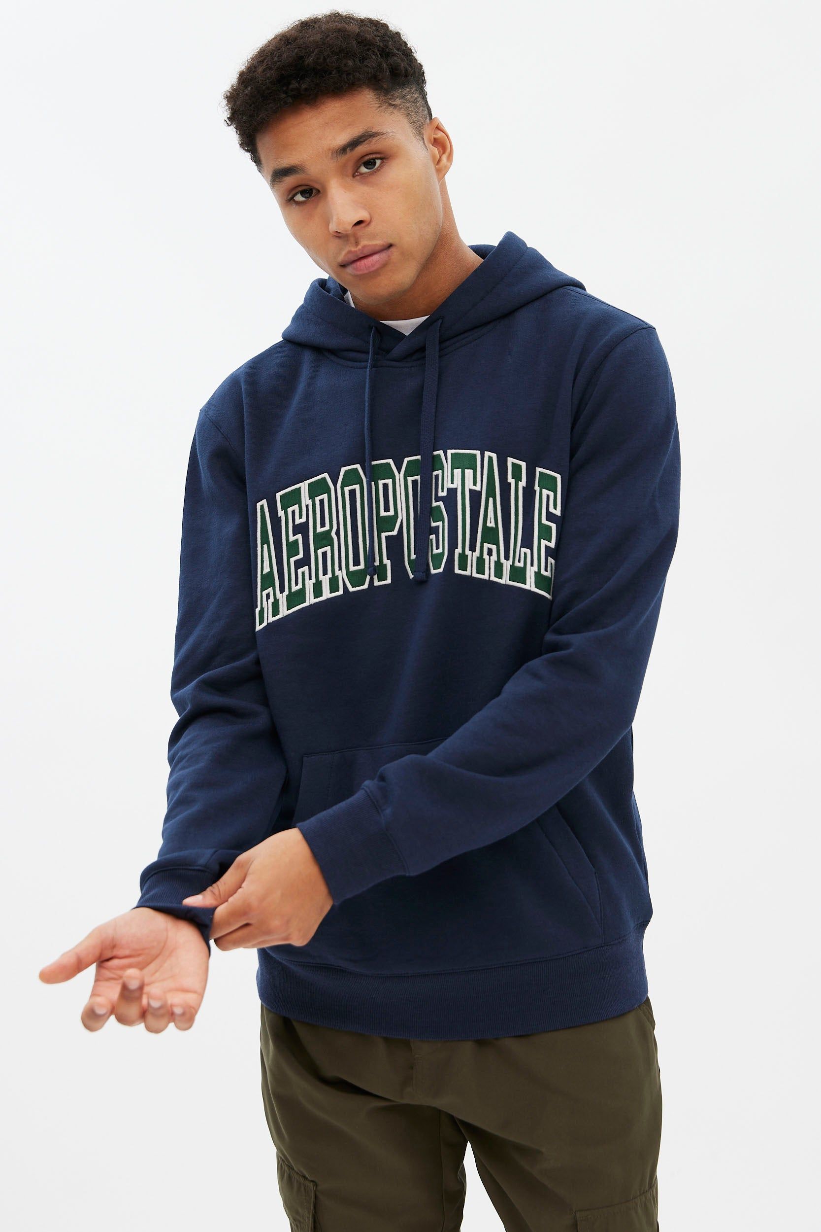 Aéropostale Applique Varsity Pullover Hoodie sold by Bluenotes product image thumbnail 13