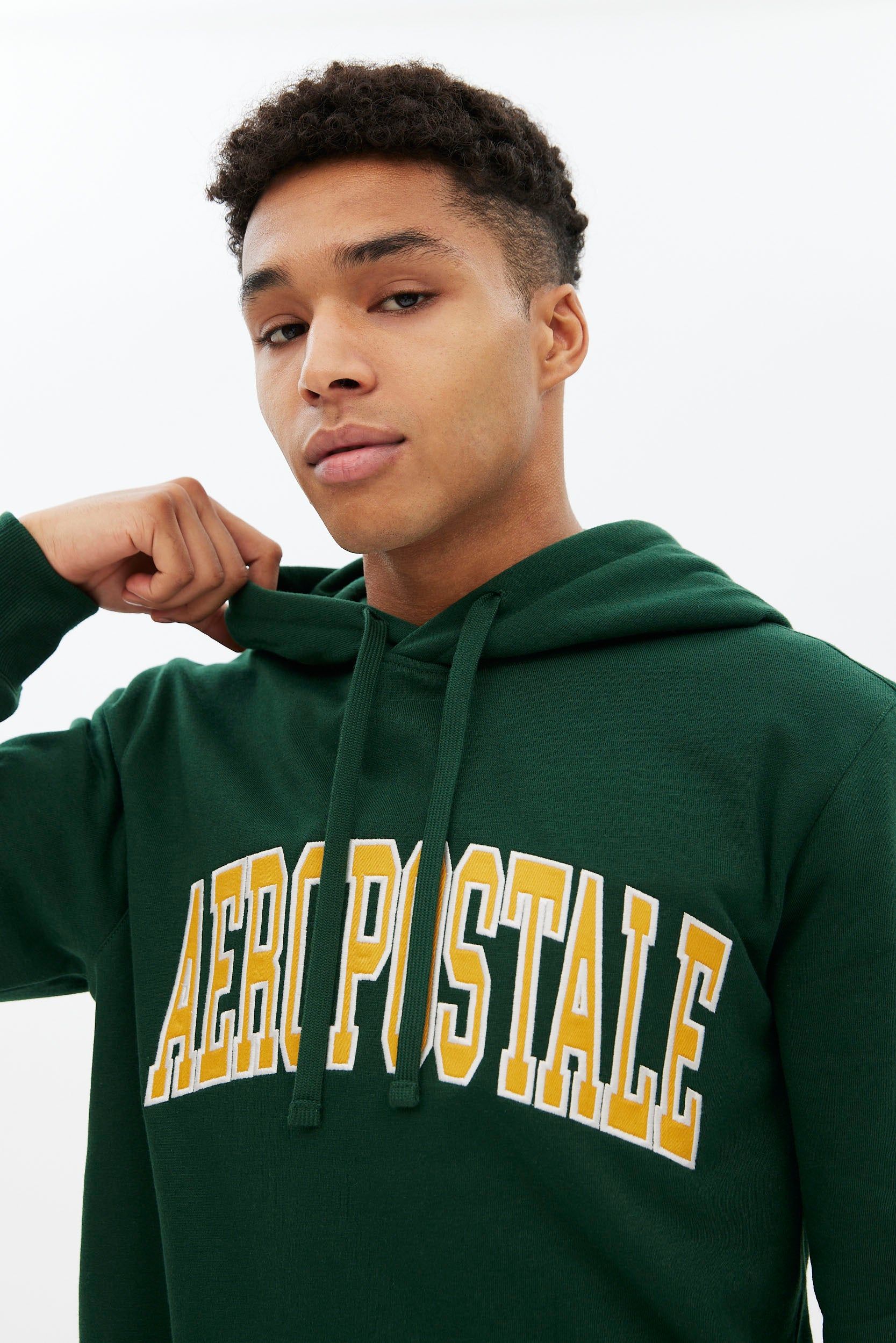 Aéropostale Applique Varsity Pullover Hoodie sold by Bluenotes product image thumbnail 10