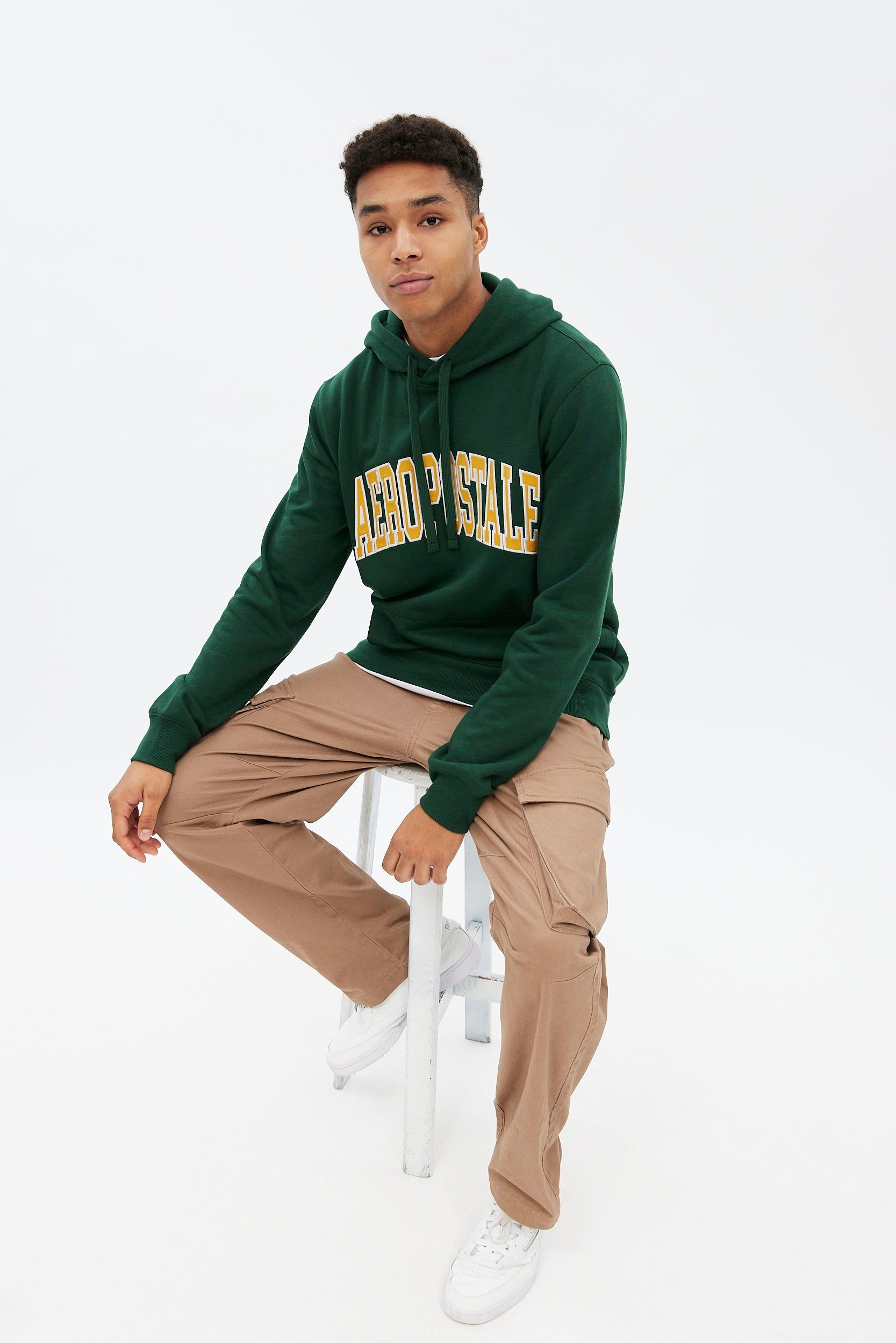 Aéropostale Applique Varsity Pullover Hoodie sold by Bluenotes product image thumbnail 12
