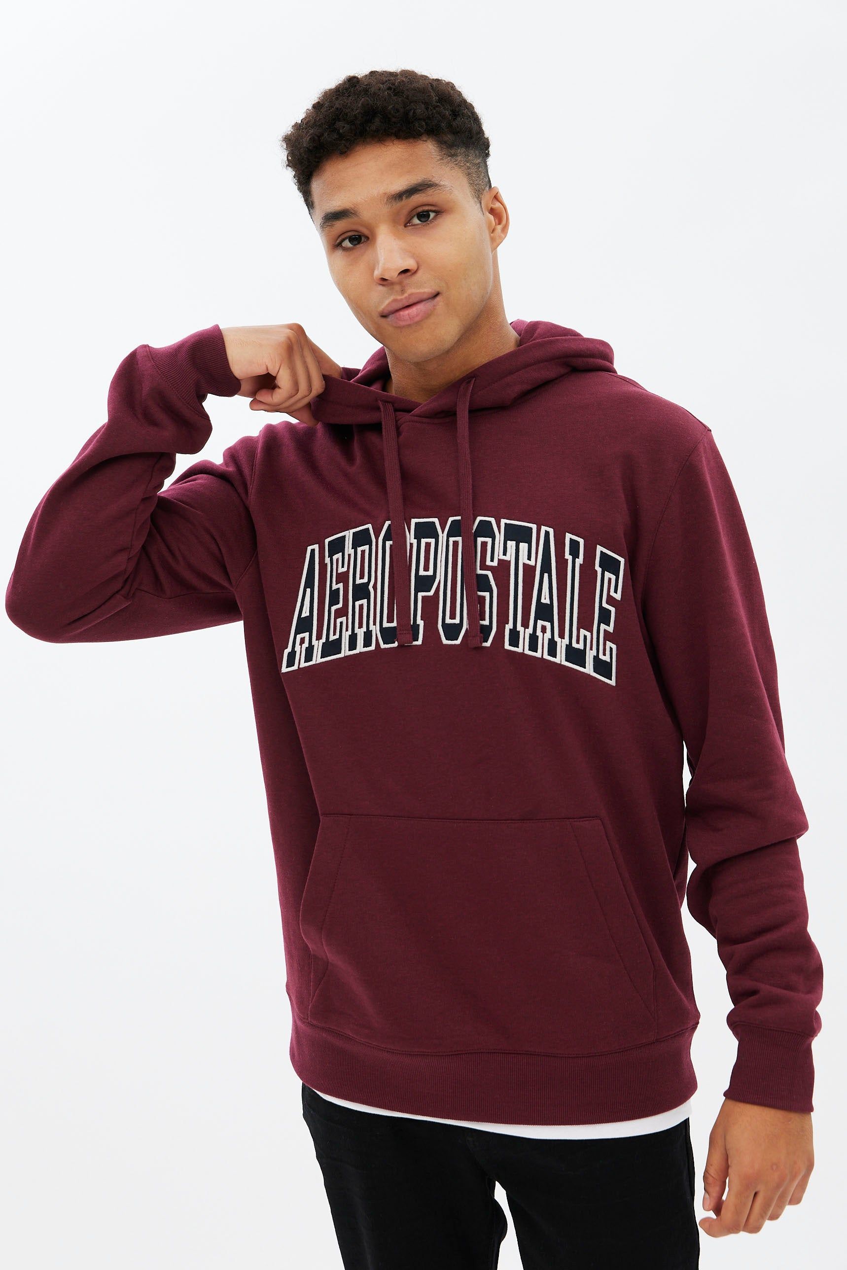 Aéropostale Applique Varsity Pullover Hoodie sold by Bluenotes product image thumbnail 17